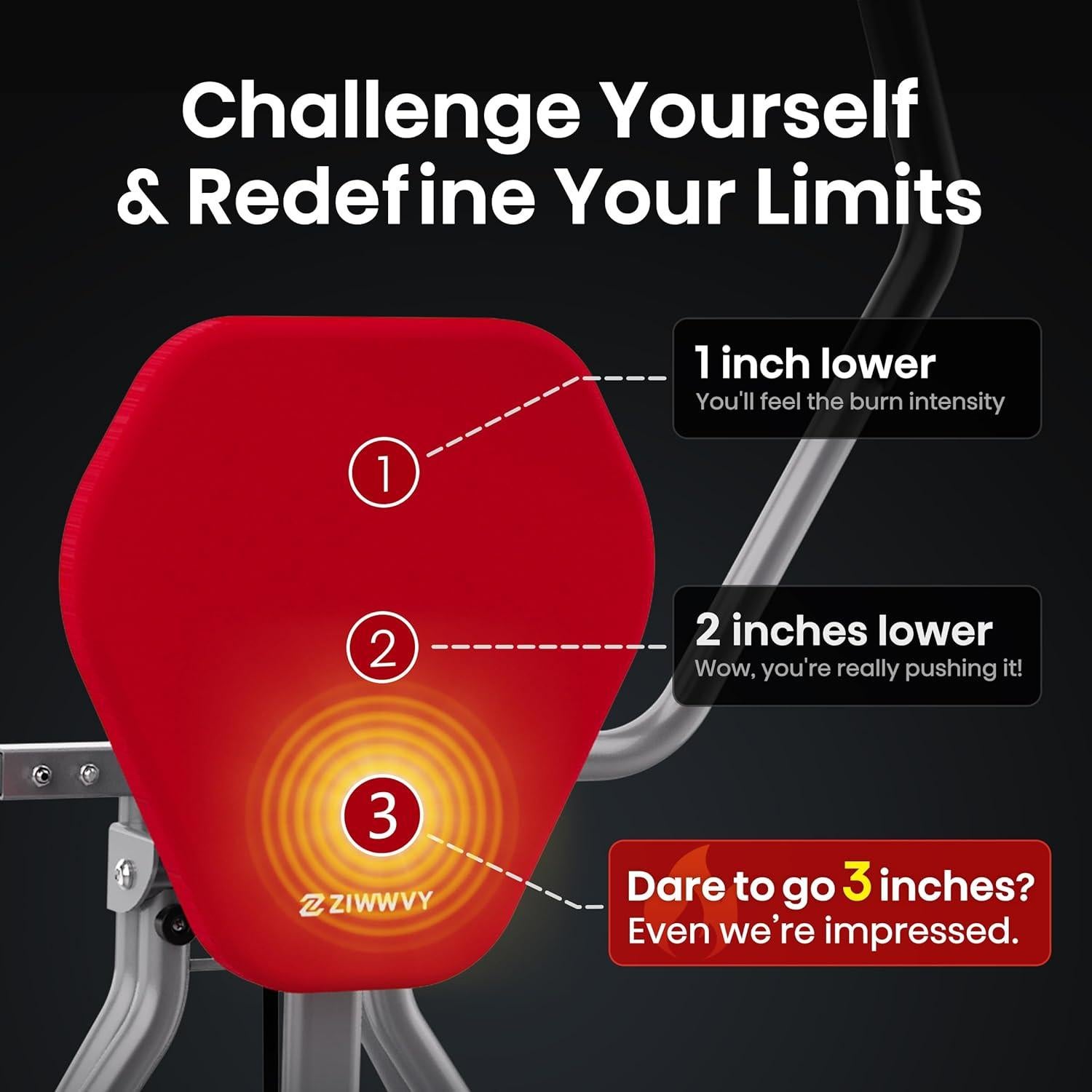 Máquina de Ejercicio Abdominal ZIWWVY AB SWING INFINITY Plegable