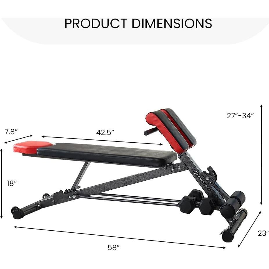 Banco de Pesas Multifuncional FF Finer Form Ajustable