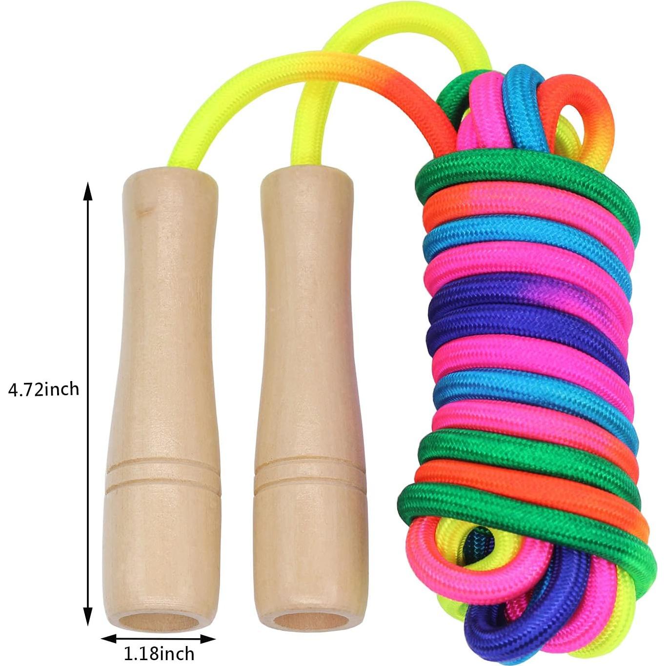 Cuerda de saltar ajustable AUMCDIK 5 m con mangos de madera