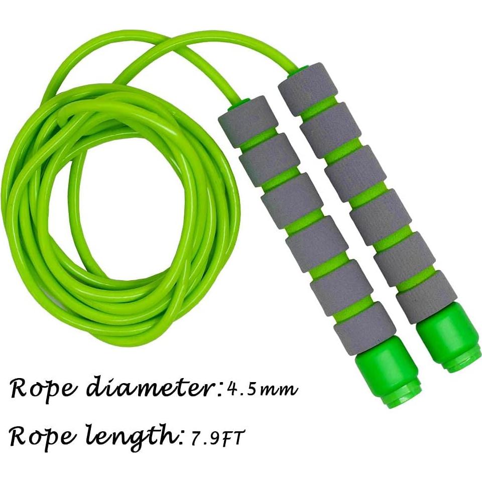 Cuerda de Saltar Ajustable ACEONE Rosa y Verde para Niños y Adultos