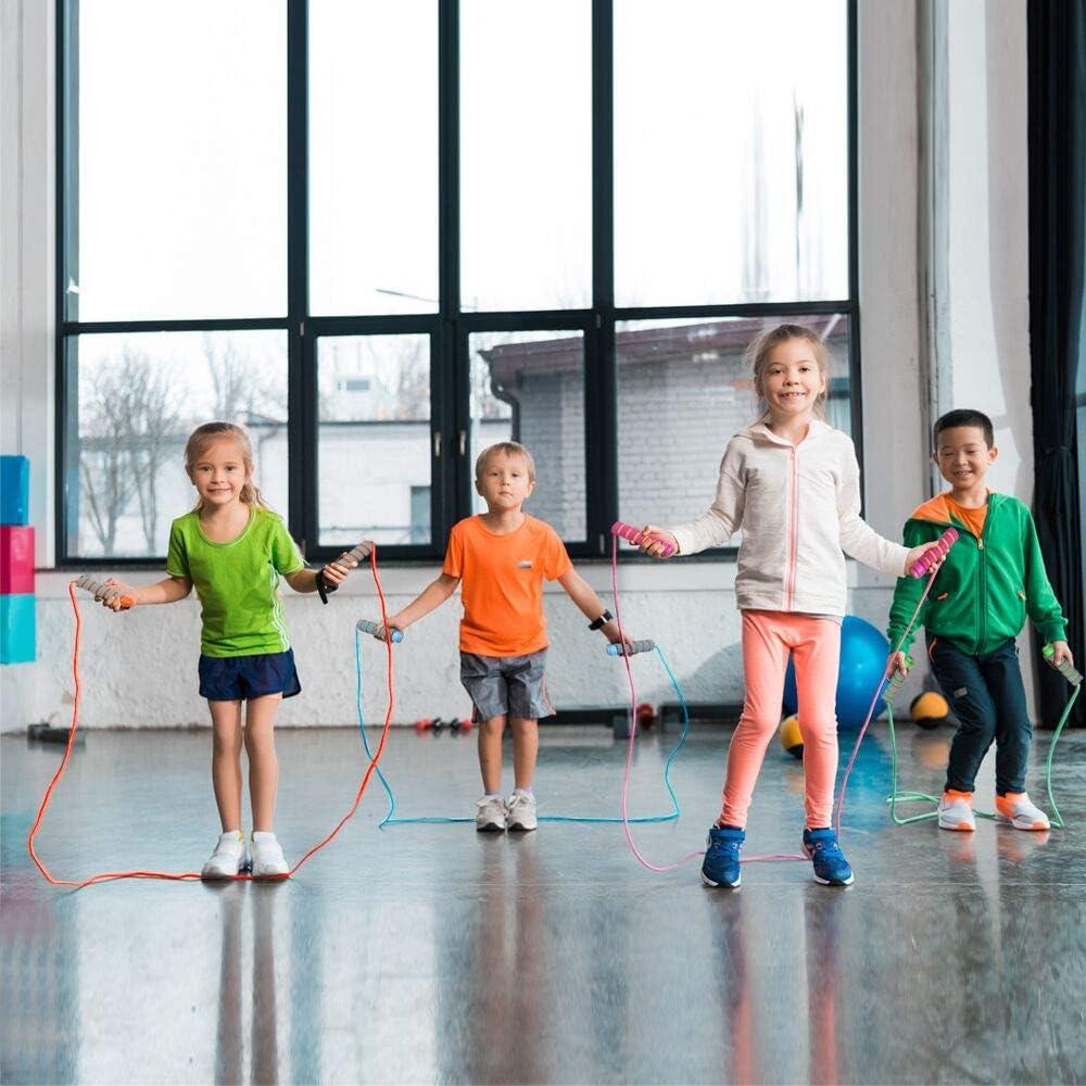 Cuerda de Saltar Ajustable ACEONE Rosa y Verde para Niños y Adultos