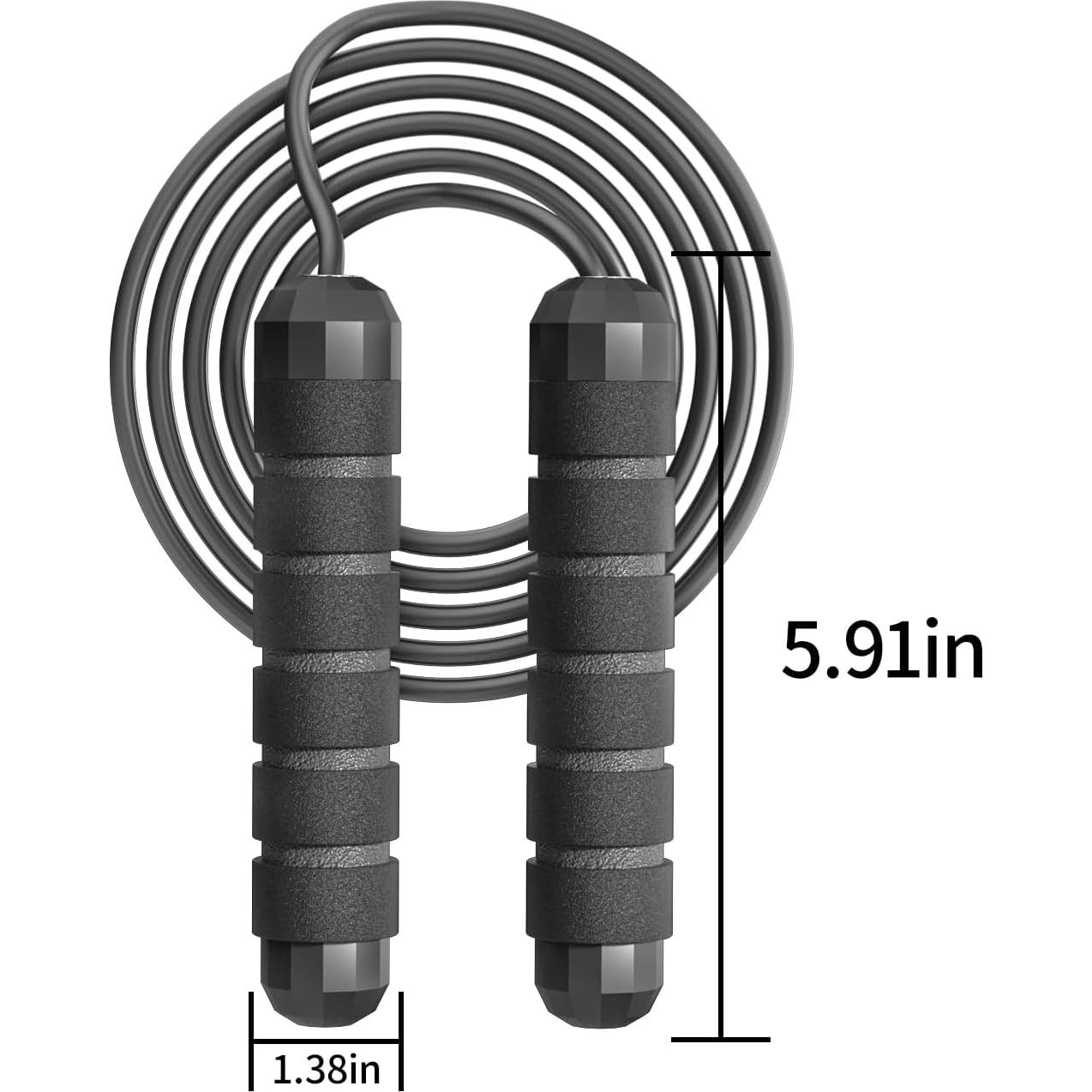 Cuerda de Saltar Ajustable HUANPAO con Mangos Ergonómicos