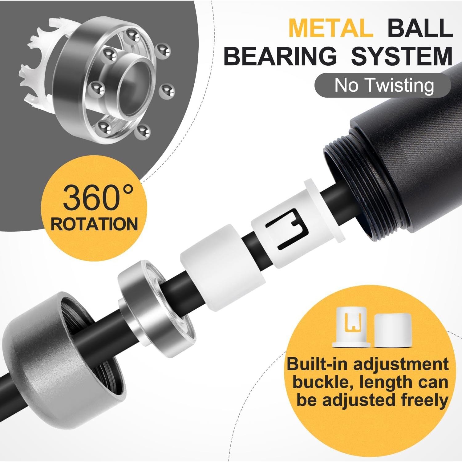 Cuerda de Salto con Peso Reedvales 0.45kg Ajustable para Fitness