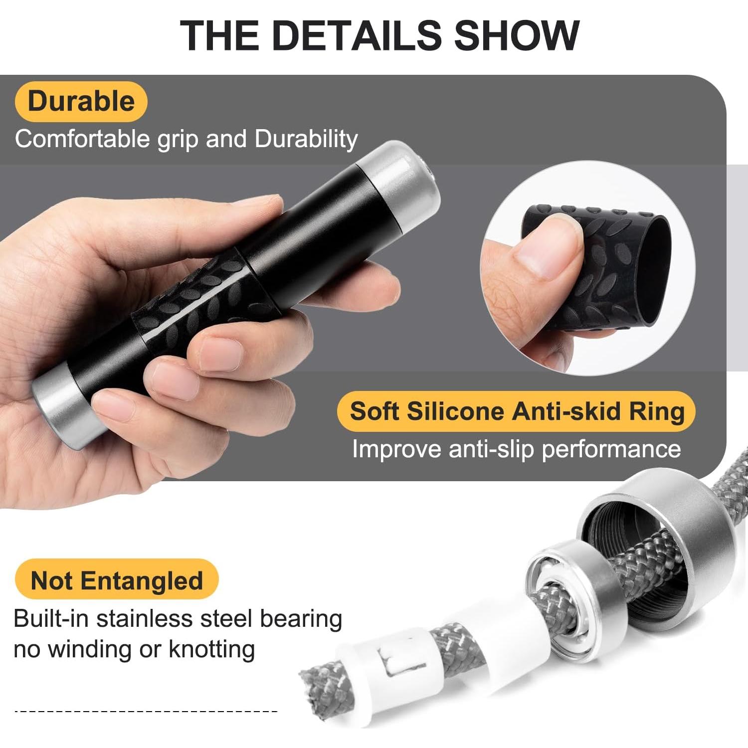 Cuerda de Salto con Peso Reedvales 0.45kg Ajustable para Fitness