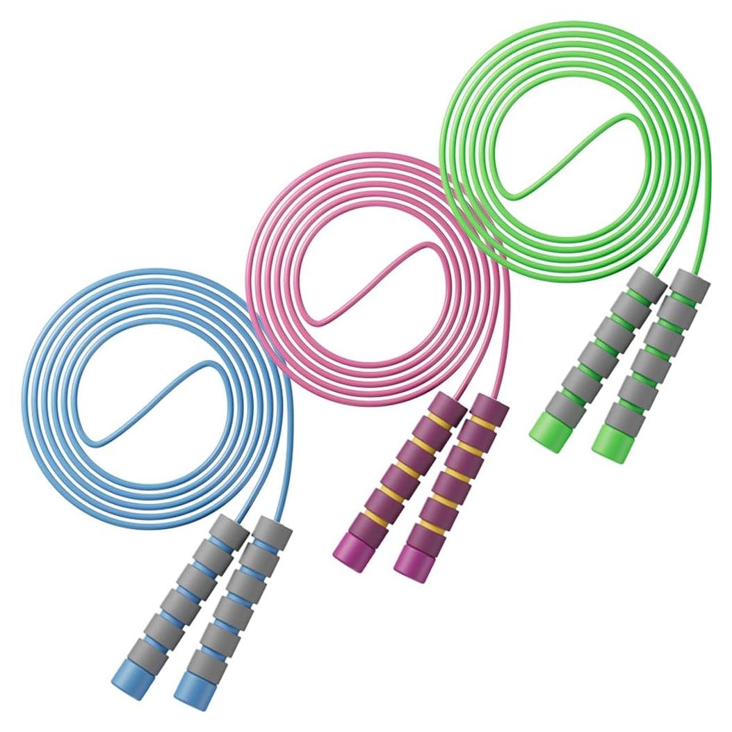 Cuerdas de Salto Ajustables Homello - Paquete de 3 Colores