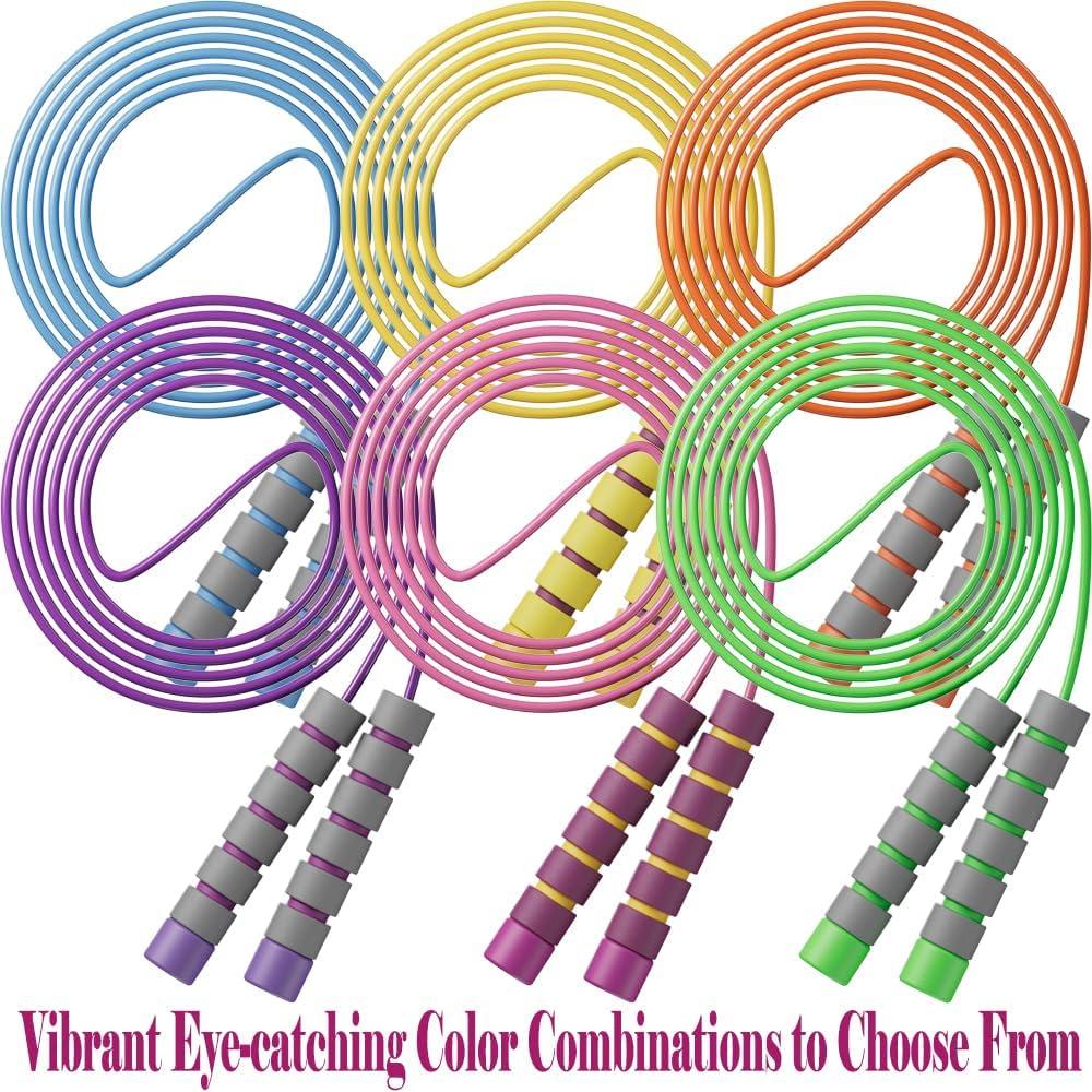 Cuerdas de Salto Ajustables Homello - Paquete de 3 Colores