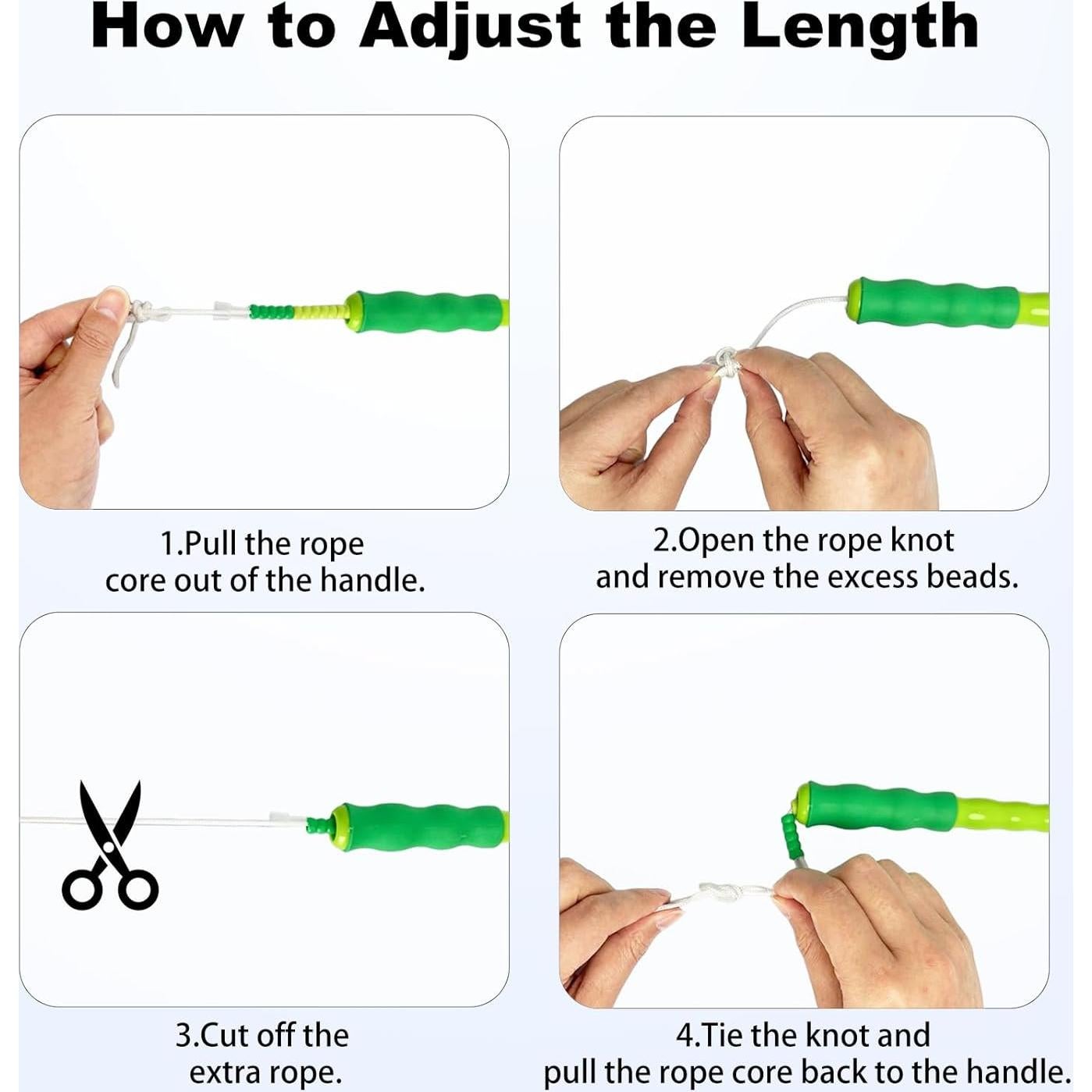 Cuerdas de Saltar Ajustables BIRDDIE - Paquete de 4 Colores