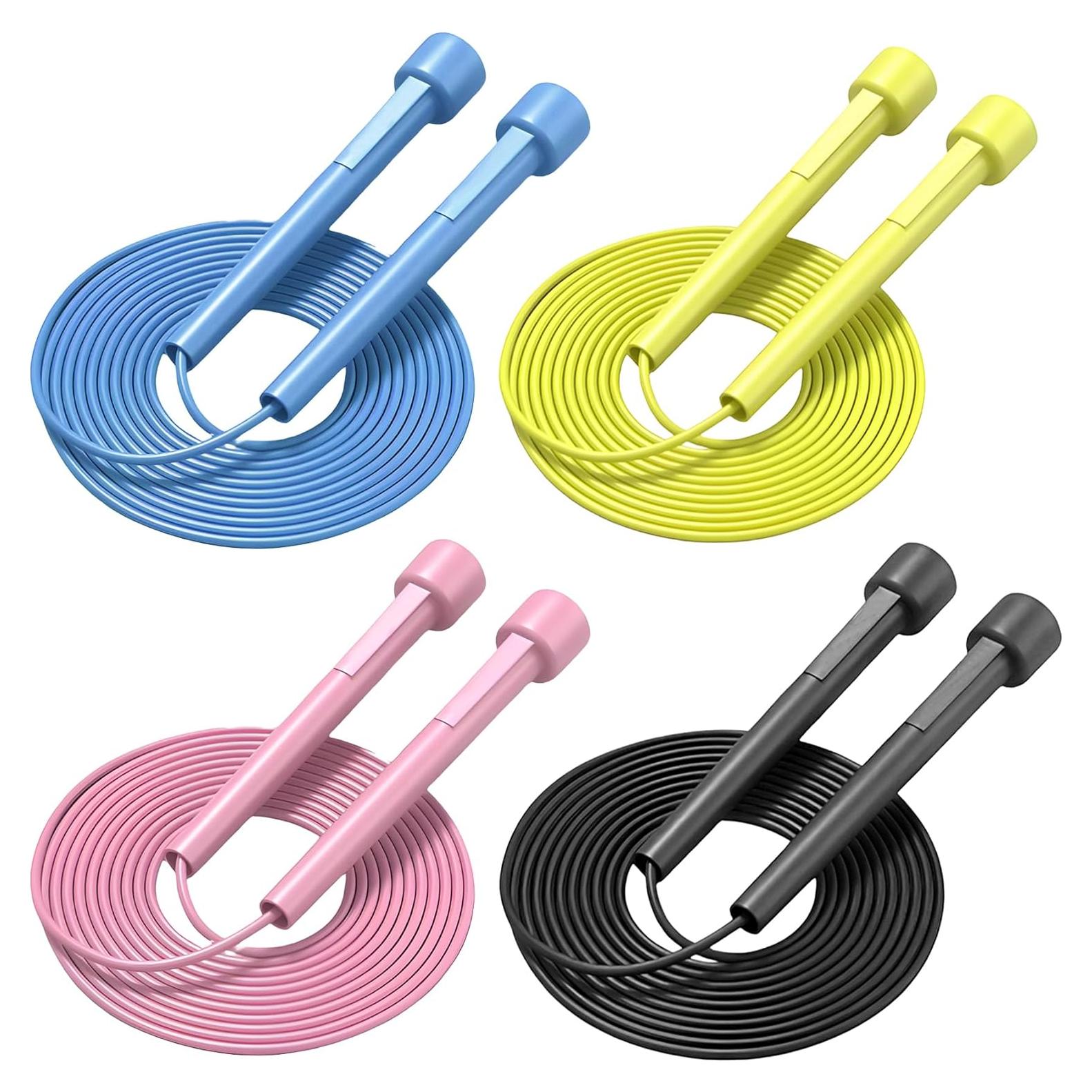 Cuerda de Saltar Ajustable Sufeasdf - Set Familiar 4 Pack