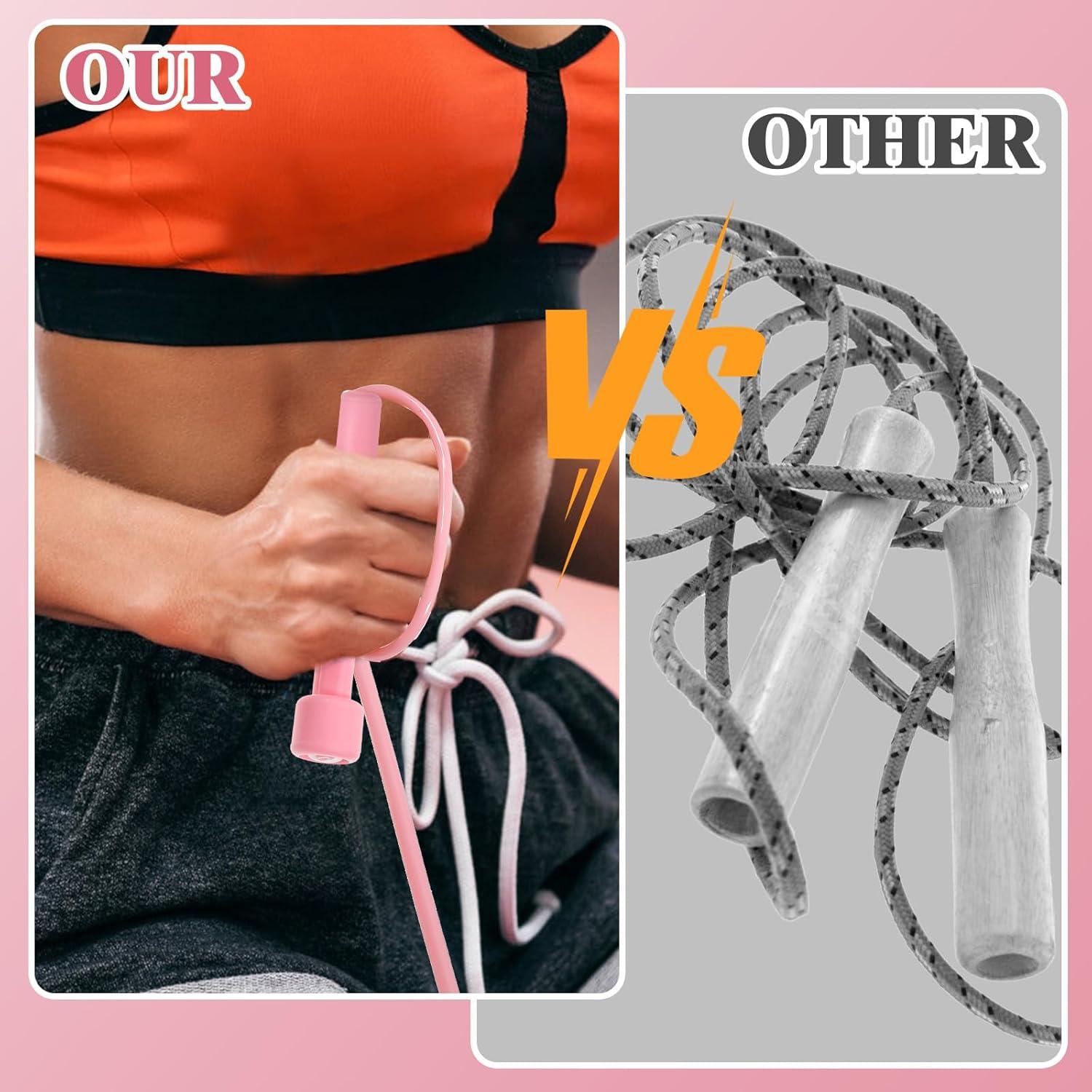 Cuerdas de Saltar Ajustables Kifmurase - 2 Piezas PVC Antideslizante