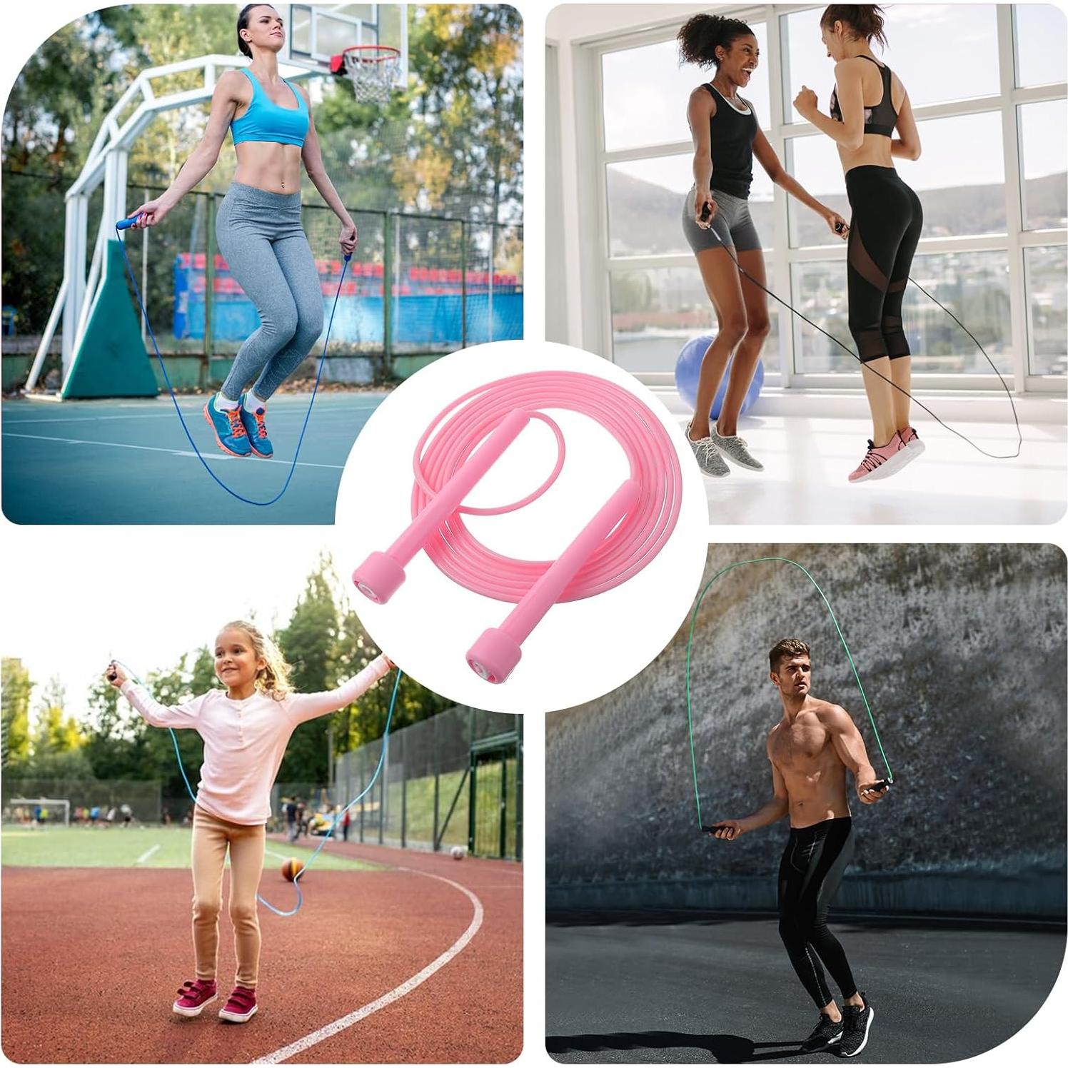 Cuerdas de Saltar Ajustables Kifmurase - 2 Piezas PVC Antideslizante