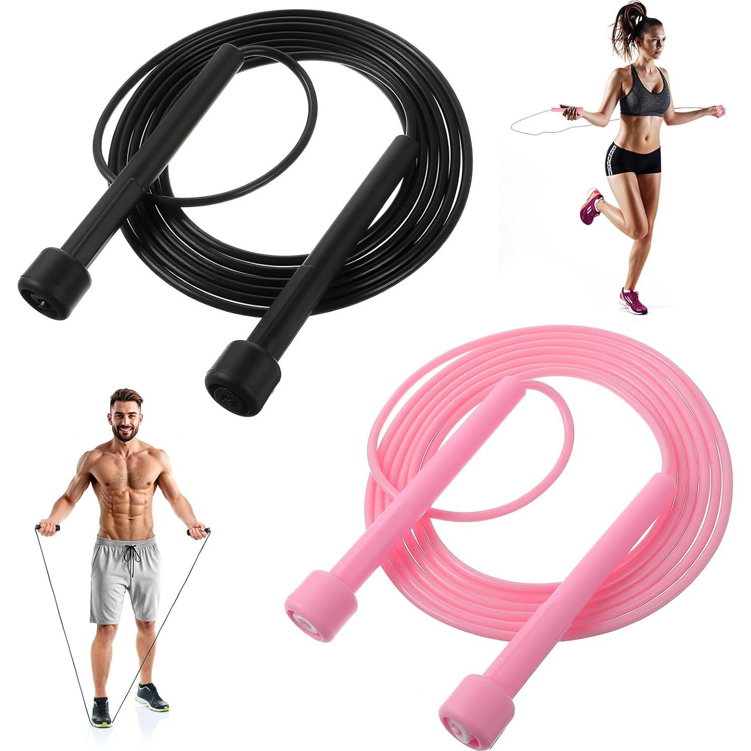 Cuerdas de Saltar Ajustables Kifmurase - 2 Piezas PVC Antideslizante