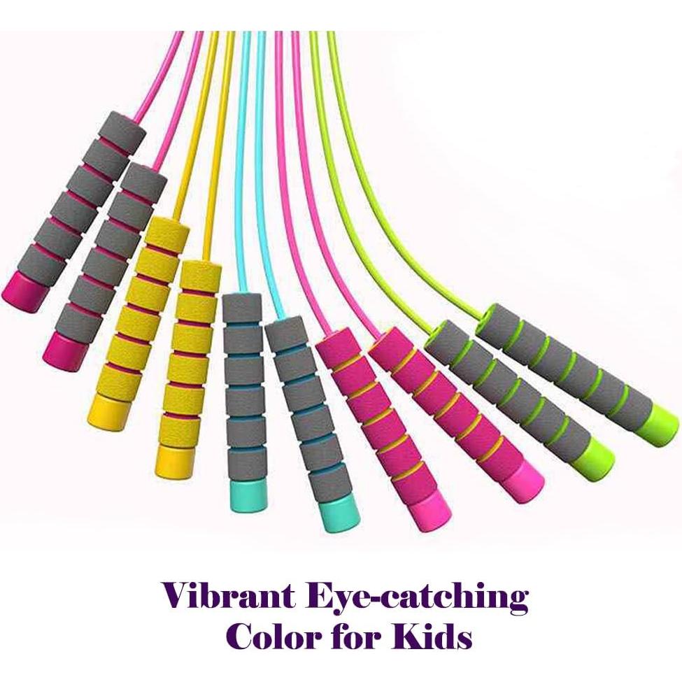 Cuerdas de Salto Ajustables Homello - Paquete de 6 Colores