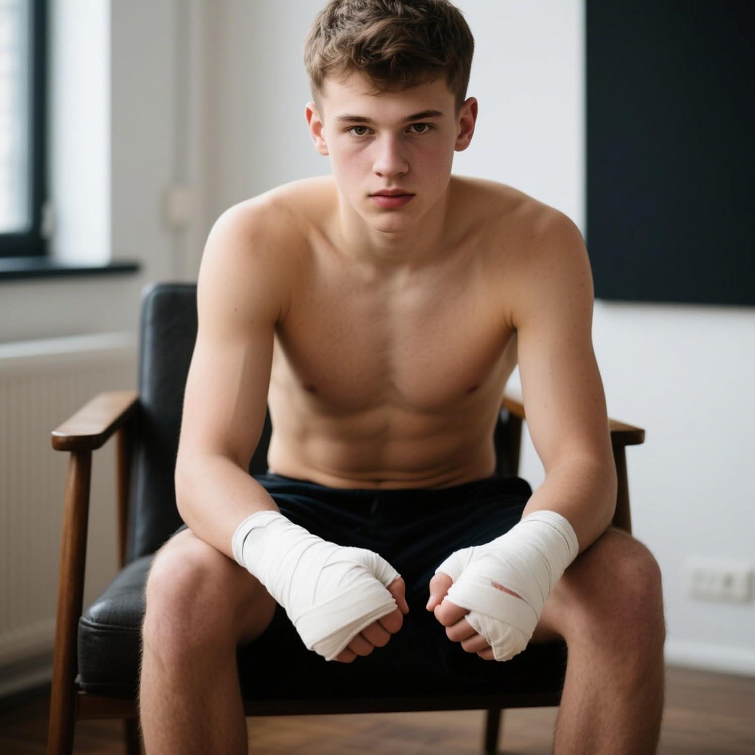 Envolturas de Mano de Boxeo Skrfren 3.1m Algodón Blancas 2pcs