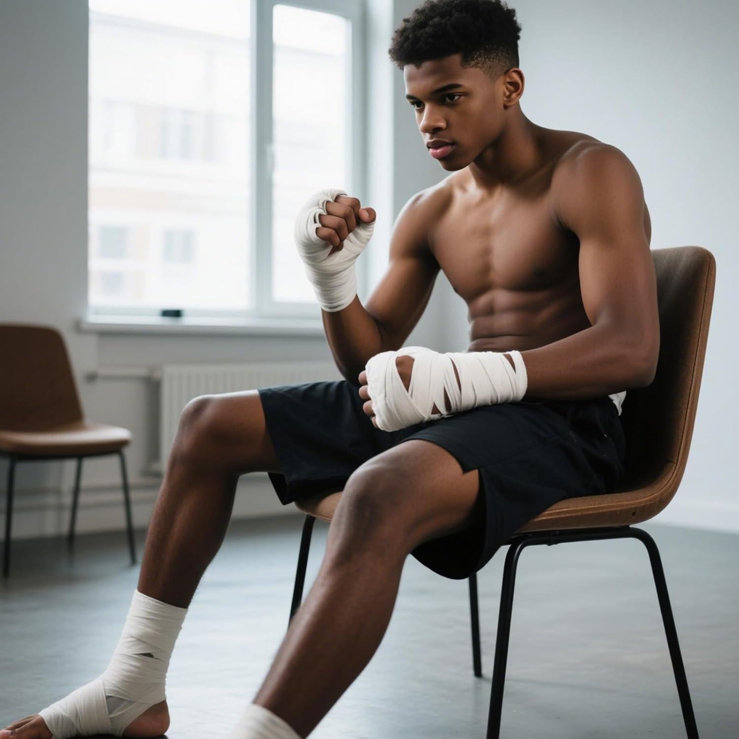 Envolturas de Mano de Boxeo Skrfren 3.1m Algodón Blancas 2pcs