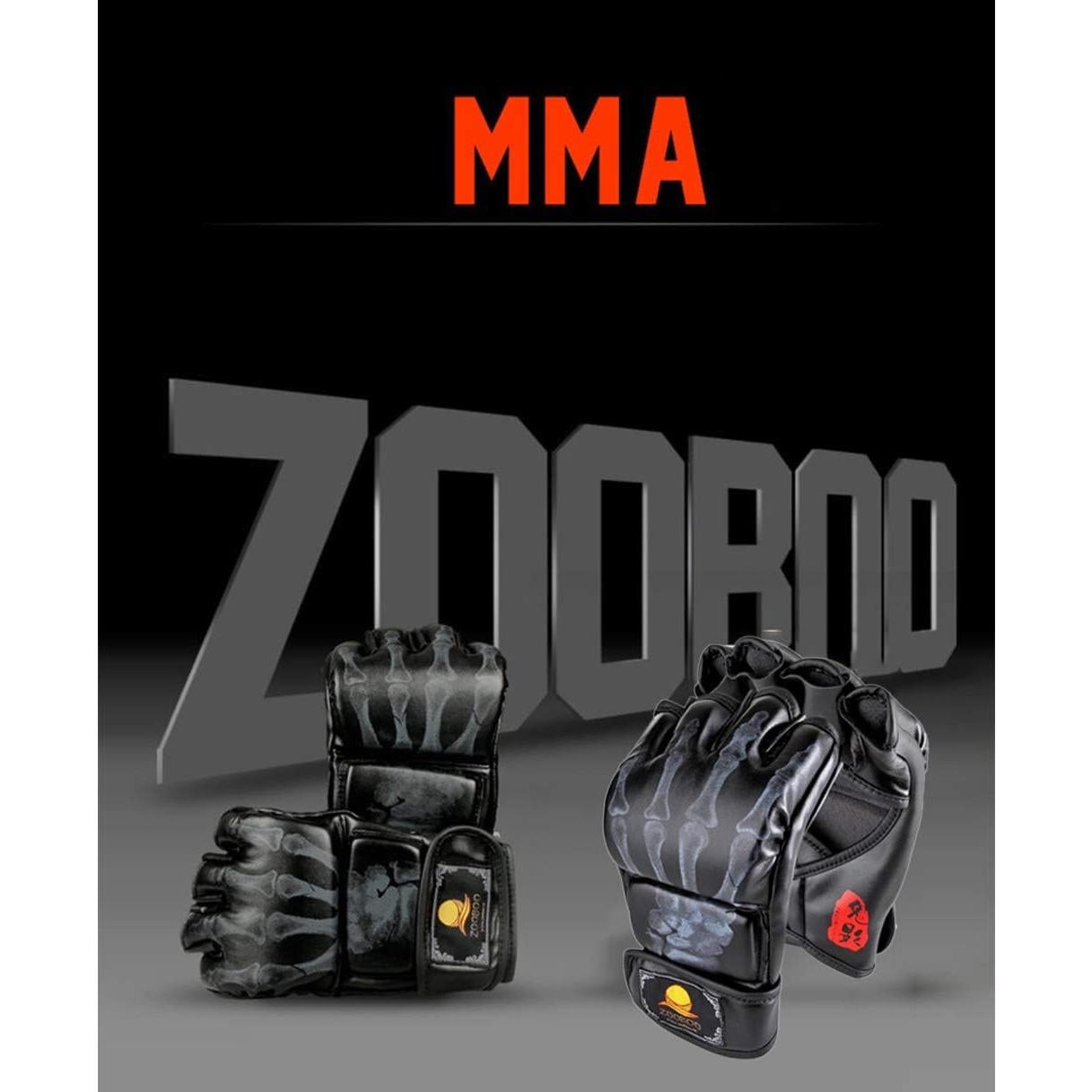 Guantes de Boxeo MMA ZooBoo Talla Única con Banda Ajustable