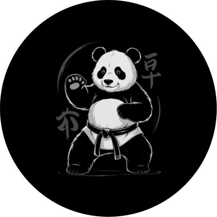 PopSockets Adhesive PopGrip Panda Luchador Artes Marciales