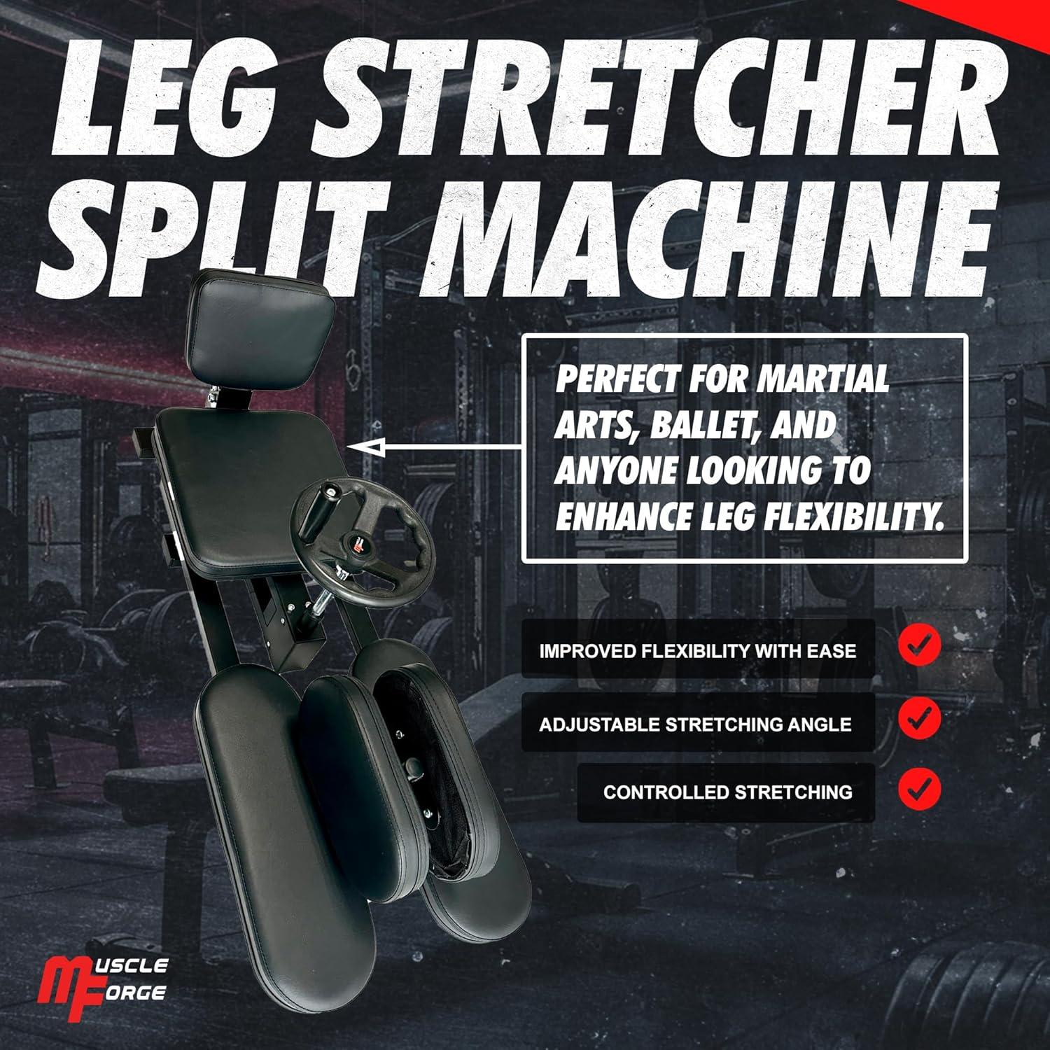Estirador de Piernas MuscleForge para Flexibilidad 180°
