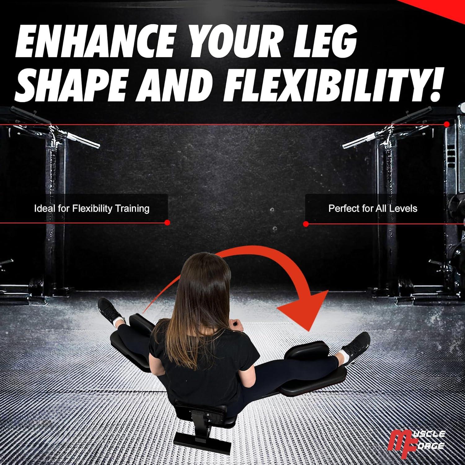 Estirador de Piernas MuscleForge para Flexibilidad 180°