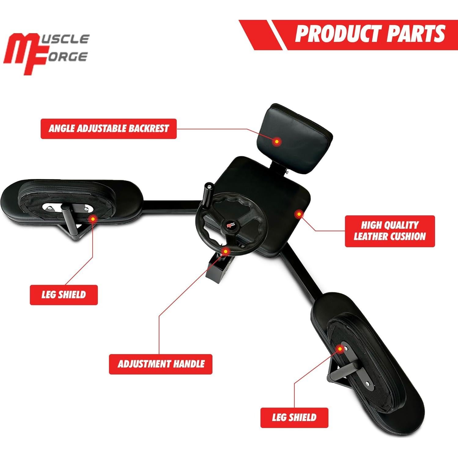 Estirador de Piernas MuscleForge para Flexibilidad 180°