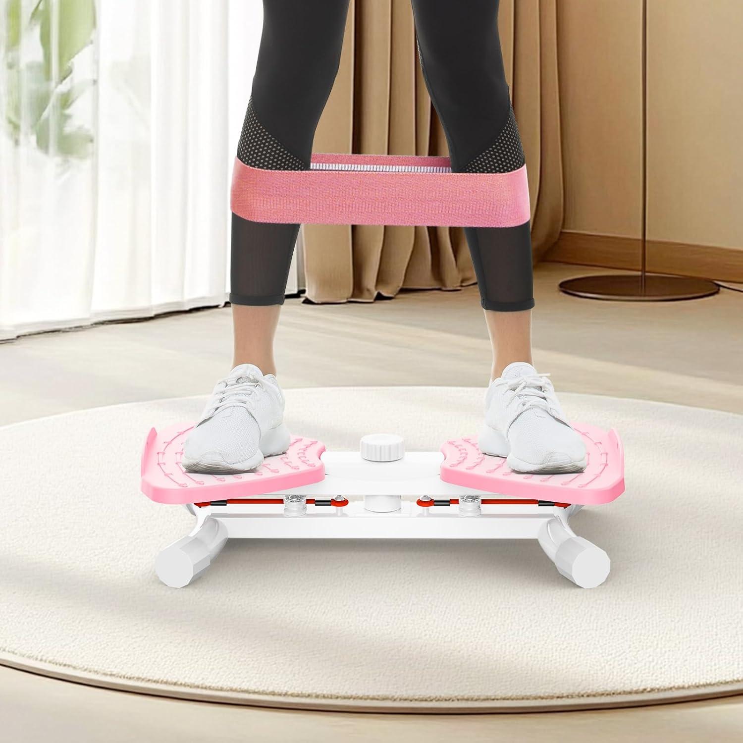 Máquina de Abdominales Zieuyend Waist Twister Rosa 136 kg