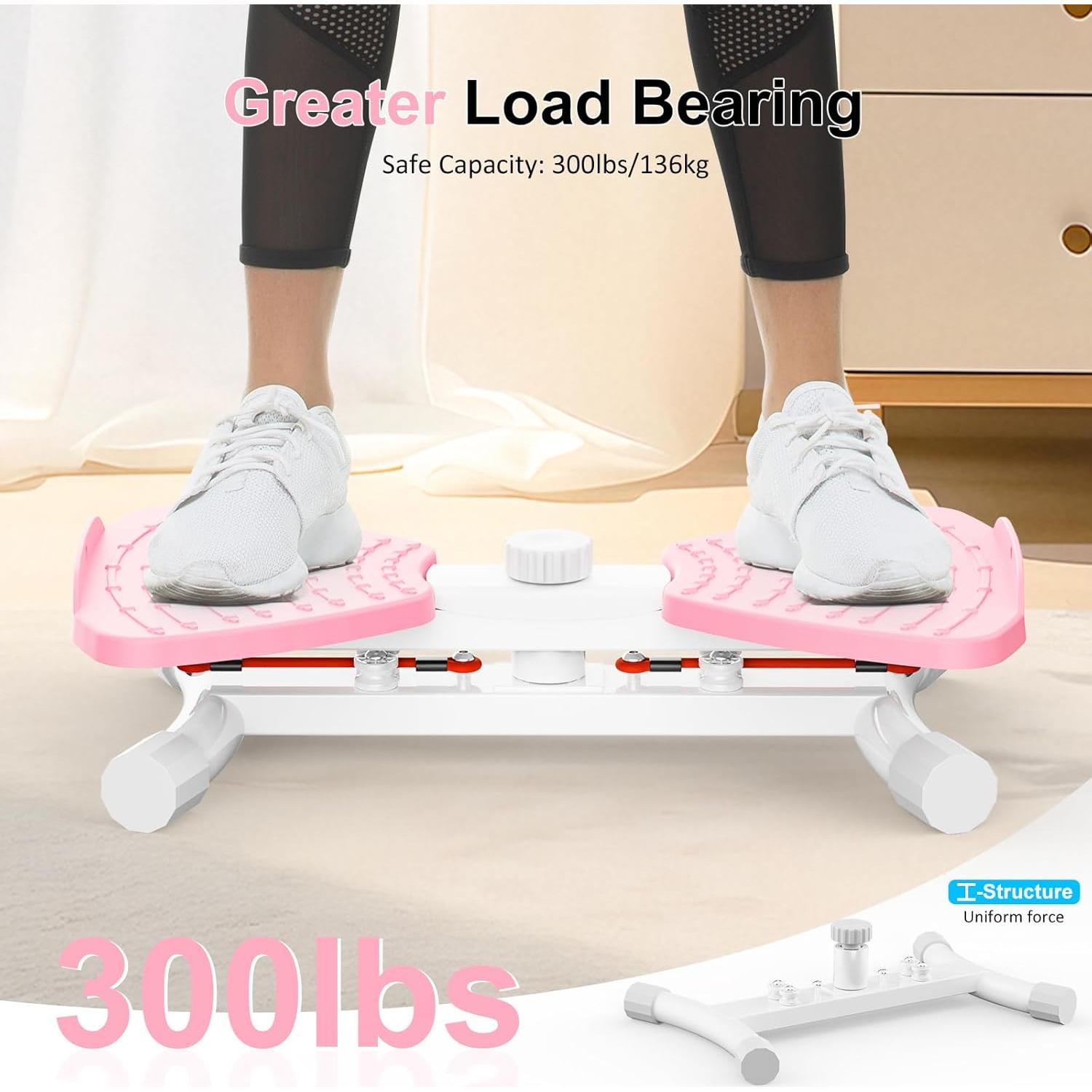 Máquina de Abdominales Zieuyend Waist Twister Rosa 136 kg