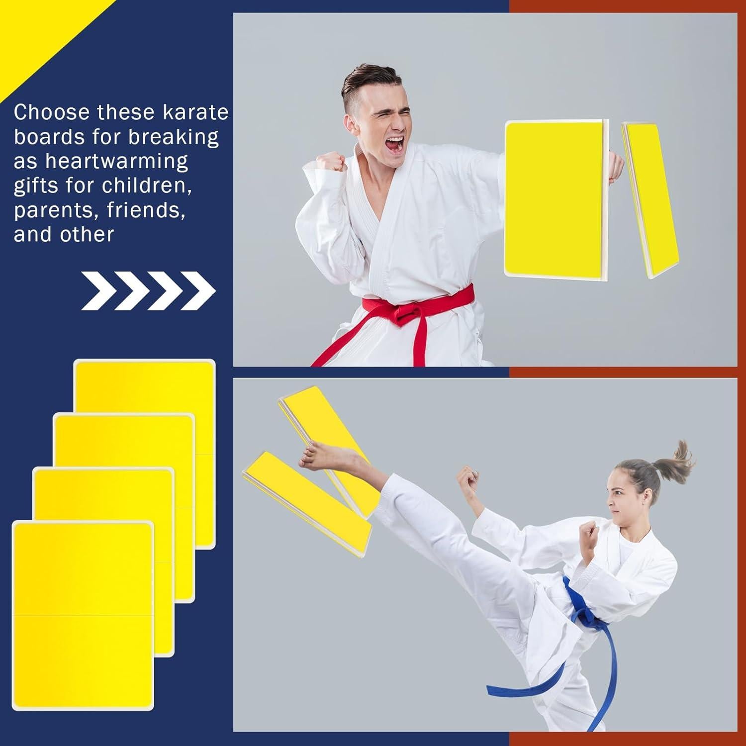 Tablero Requebrajable Jecery Amarillo para Taekwondo y Karate