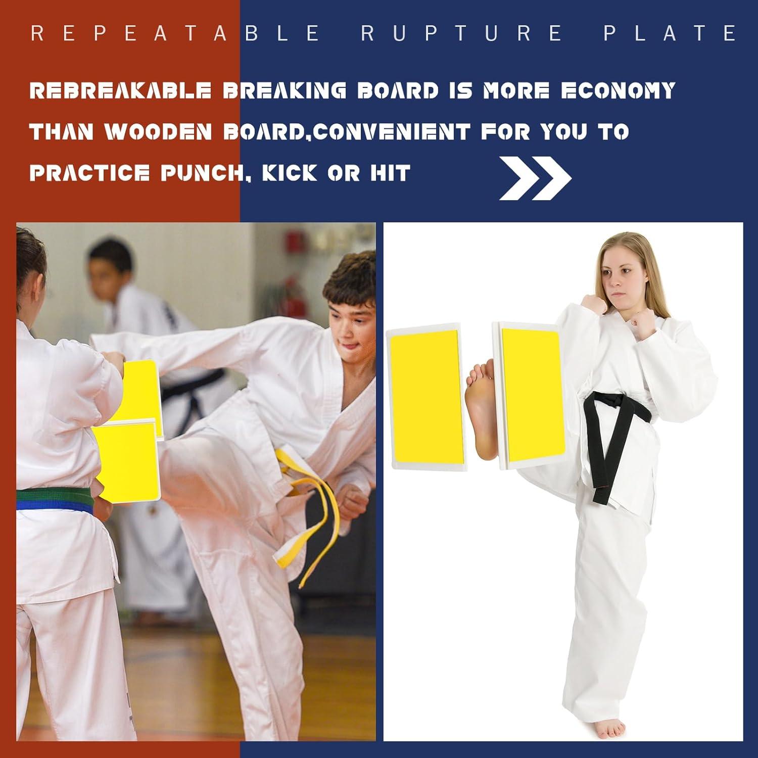Tablero Requebrajable Jecery Amarillo para Taekwondo y Karate