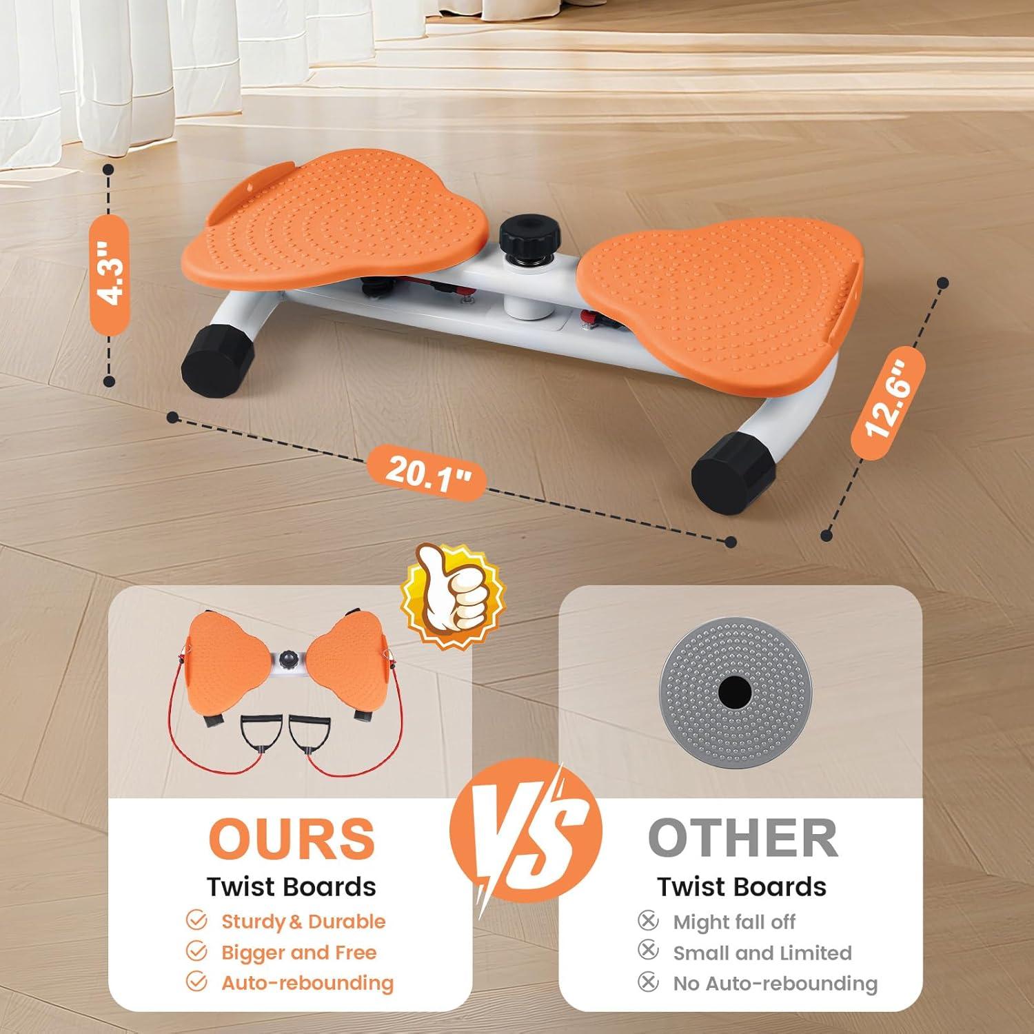 Tabla de Torsión Abdominal Hualonger con Bandas de Resistencia