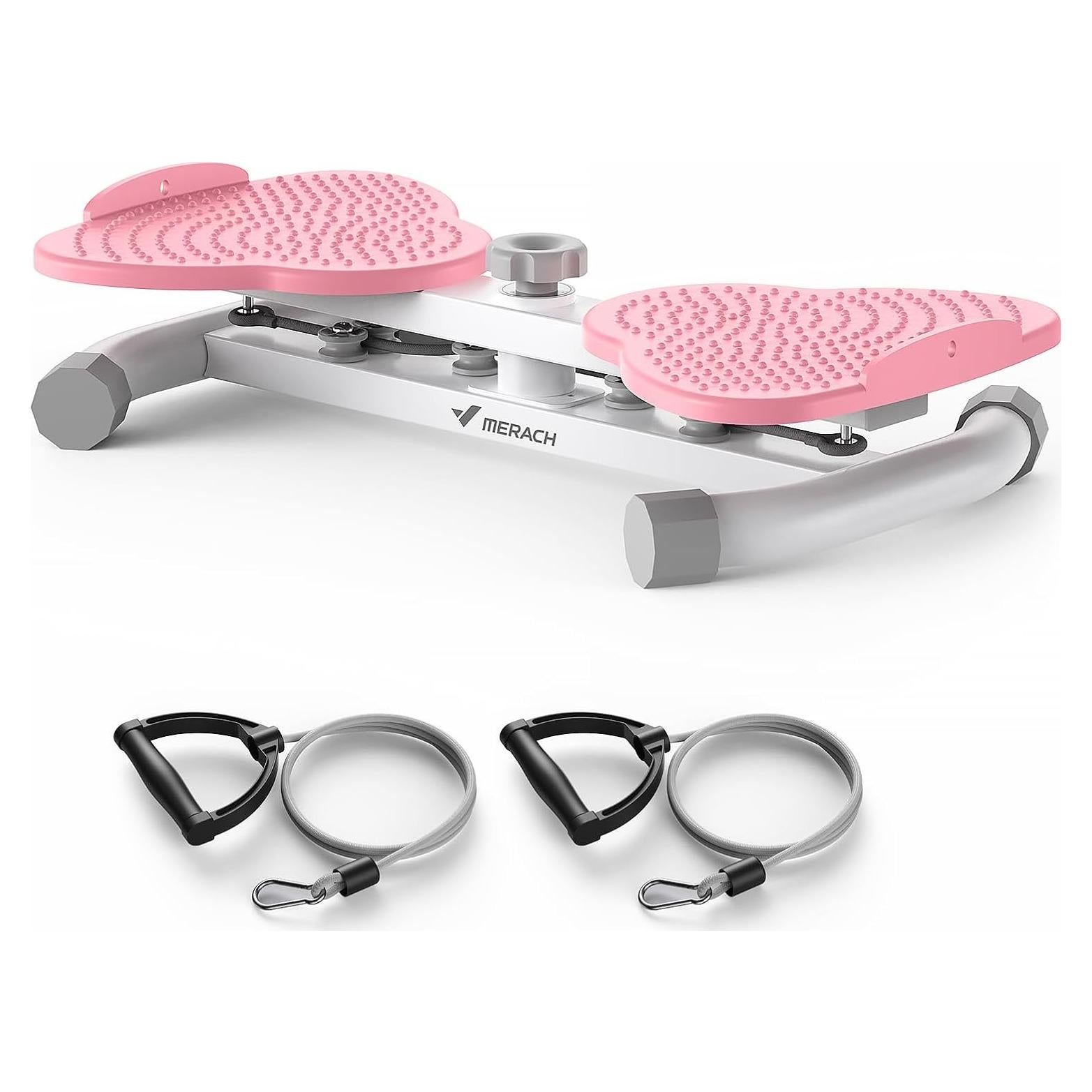 Máquina Twister de Cintura MERACH Rosa, 136 kg, Silenciosa