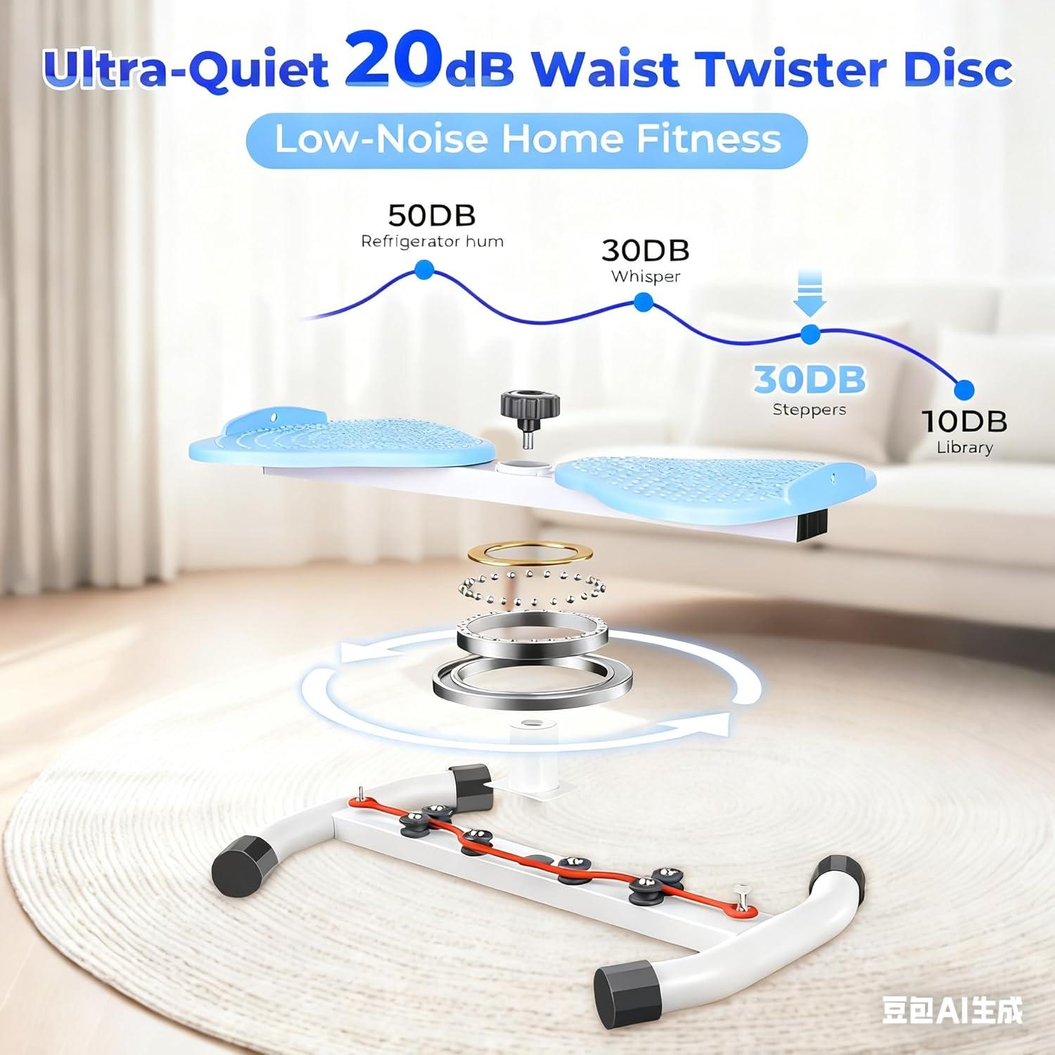 Torno de Cintura Genérico SDJSQCXNY 350 lbs Azul - Rodillo Abdominal