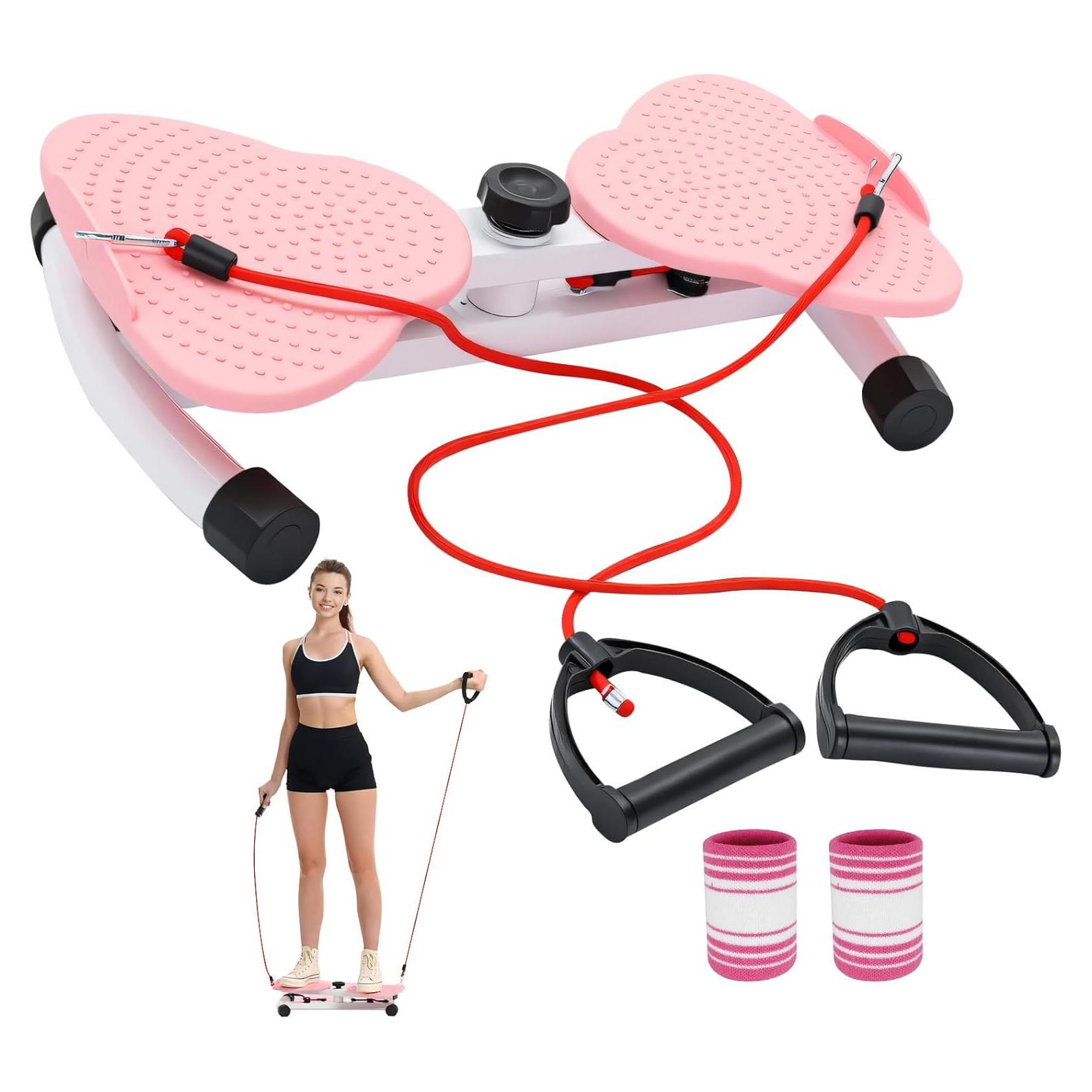 Máquina de Giros de Cintura Liqwr Ajustable 150 kg Rosa