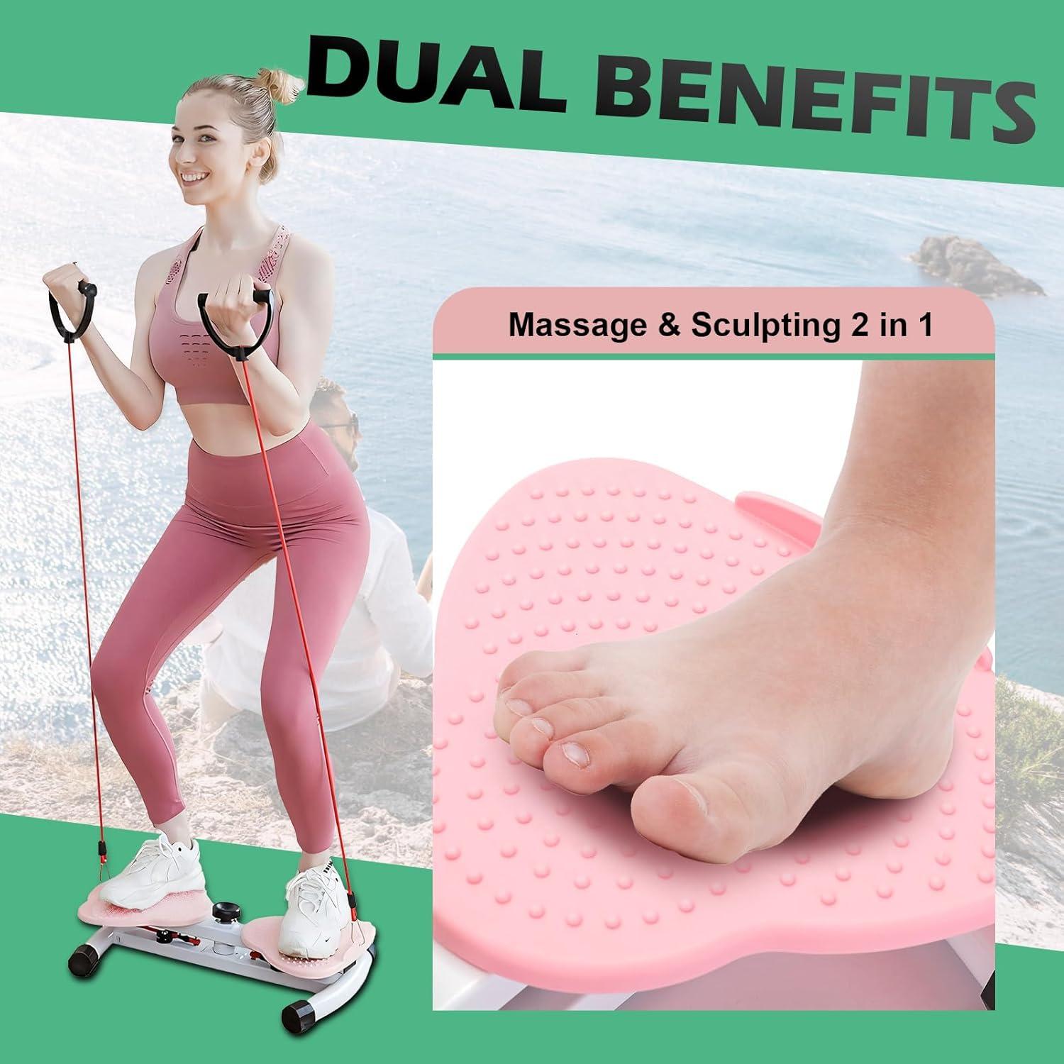 Máquina de Giros de Cintura Liqwr Ajustable 150 kg Rosa