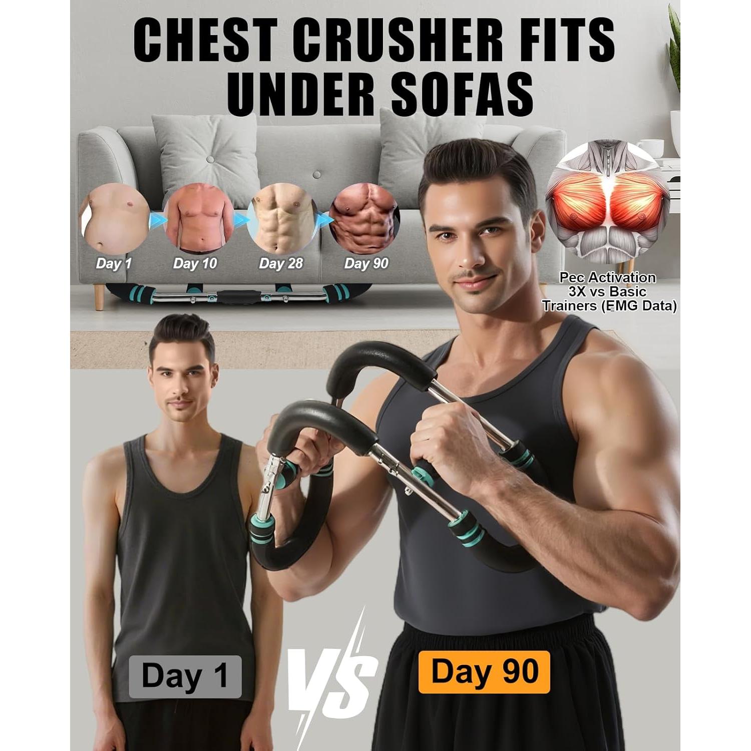 Entrenador de brazos NST Expansores de pecho 30-270lbs (13.6-122.5kg)