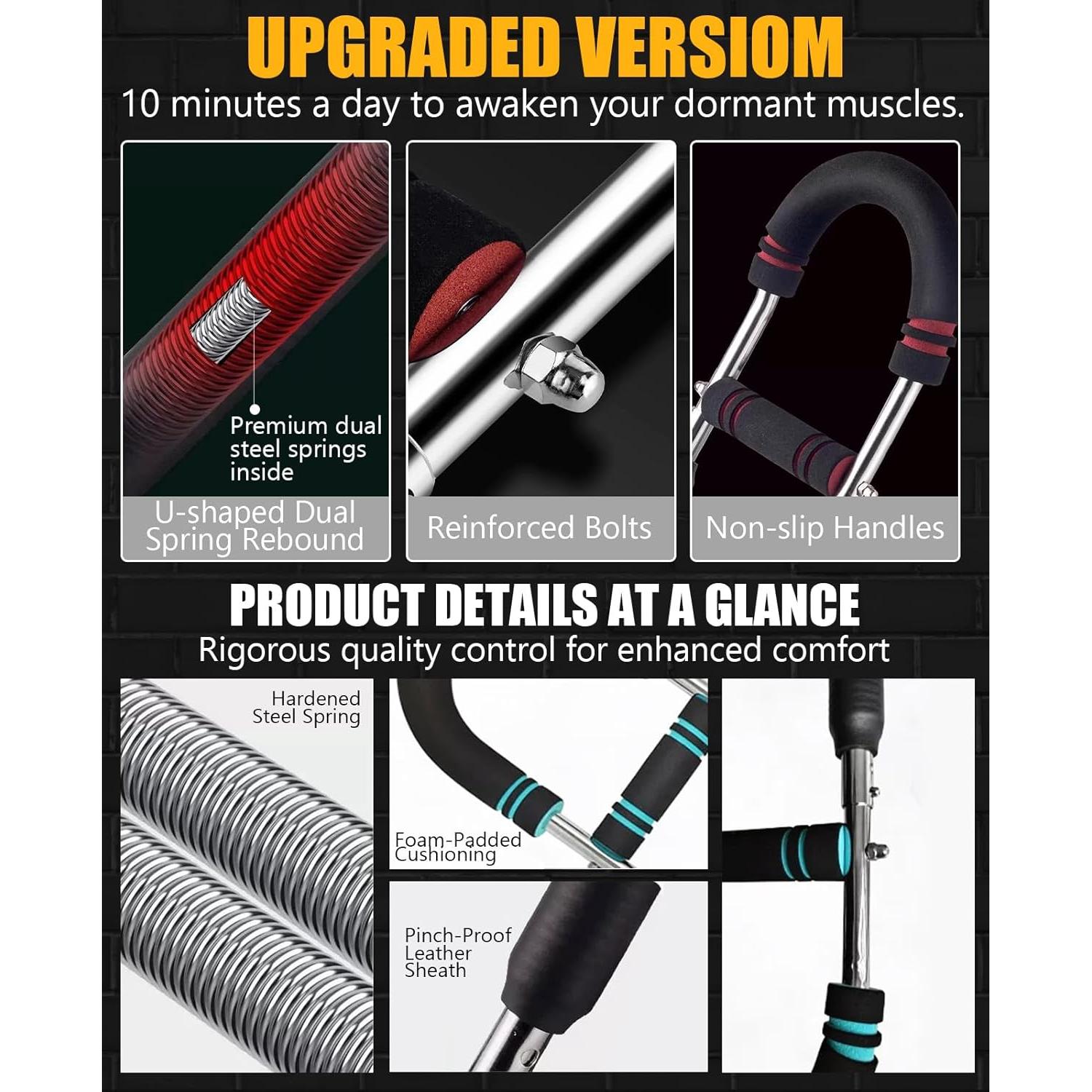 Entrenador de brazos NST Expansores de pecho 30-270lbs (13.6-122.5kg)