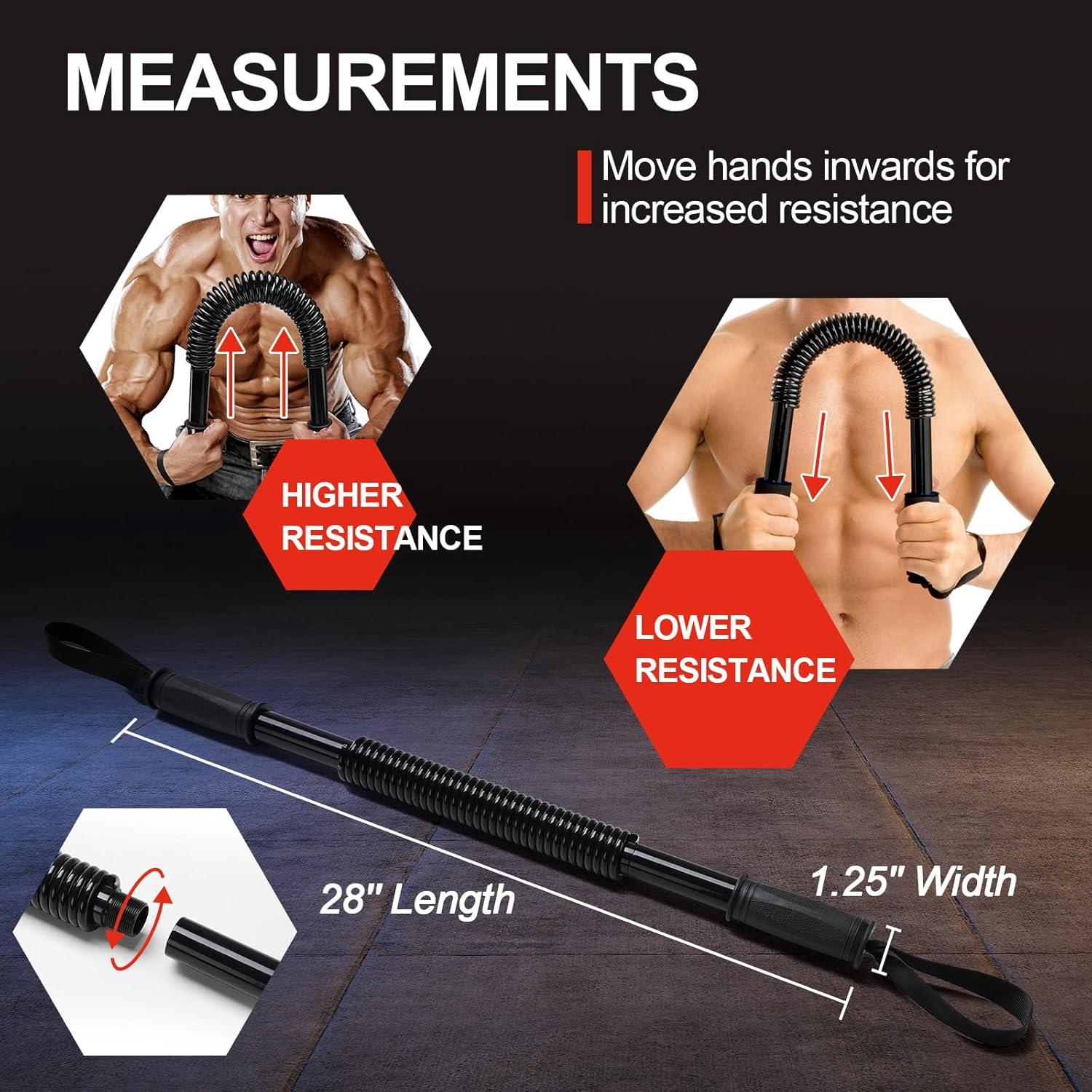 Barra Power Twister JAOTREL para Entrenamiento de Fuerza