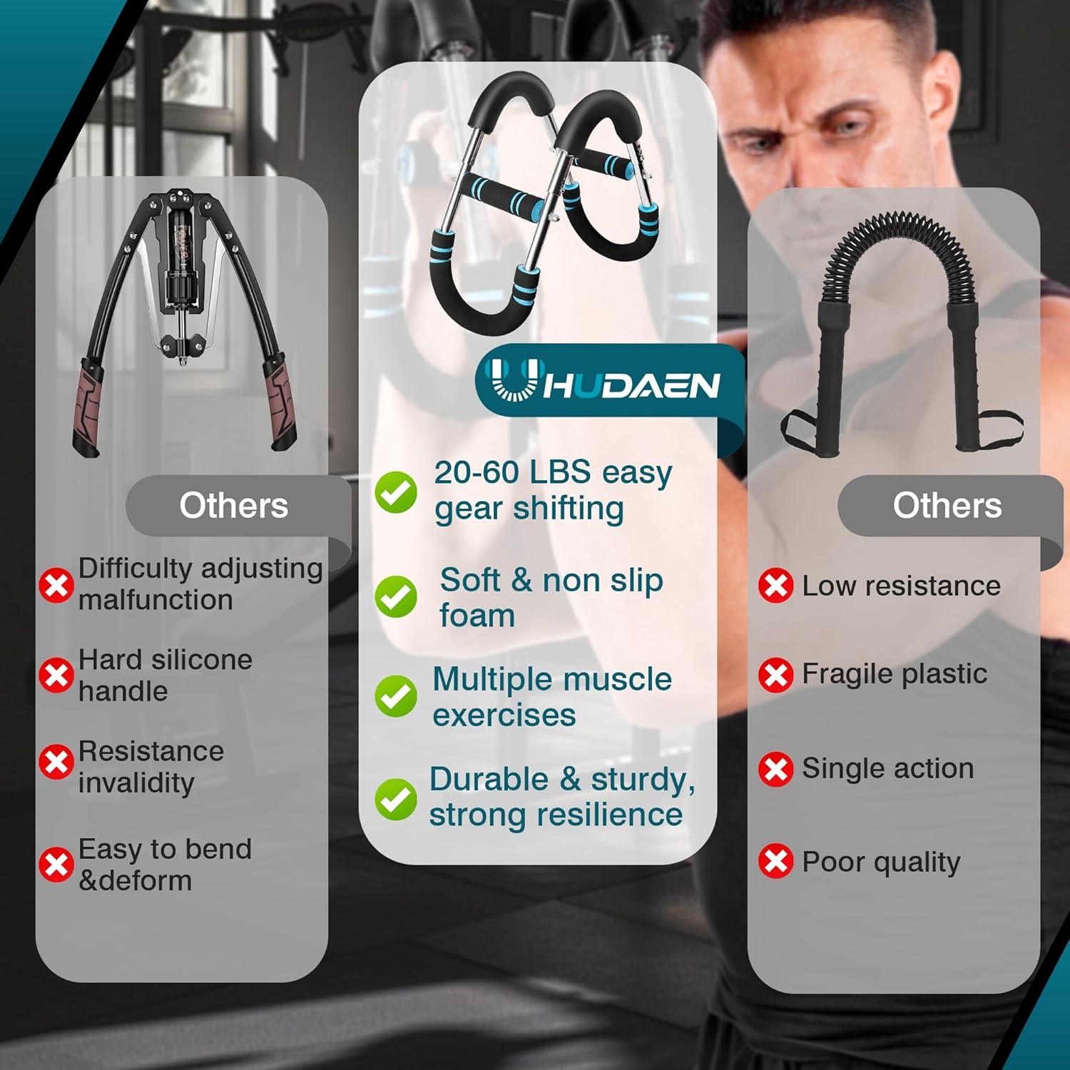 Entrenador de Brazos Twister HUDAEN Ajustable 9-27kg Portátil