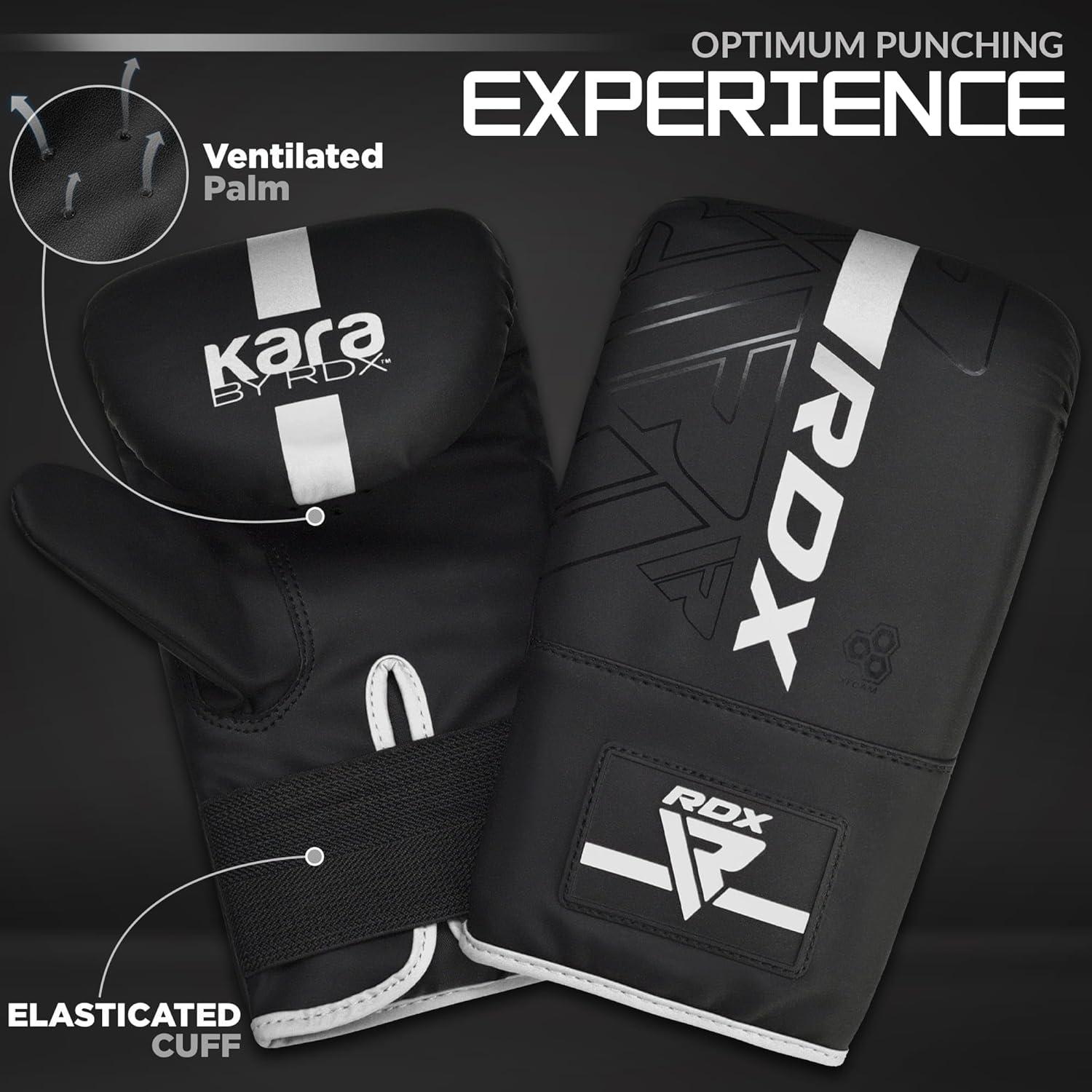 Guantes de Boxeo RDX-BMR-F6MW, Cuero Maya, Medianos, Unisex