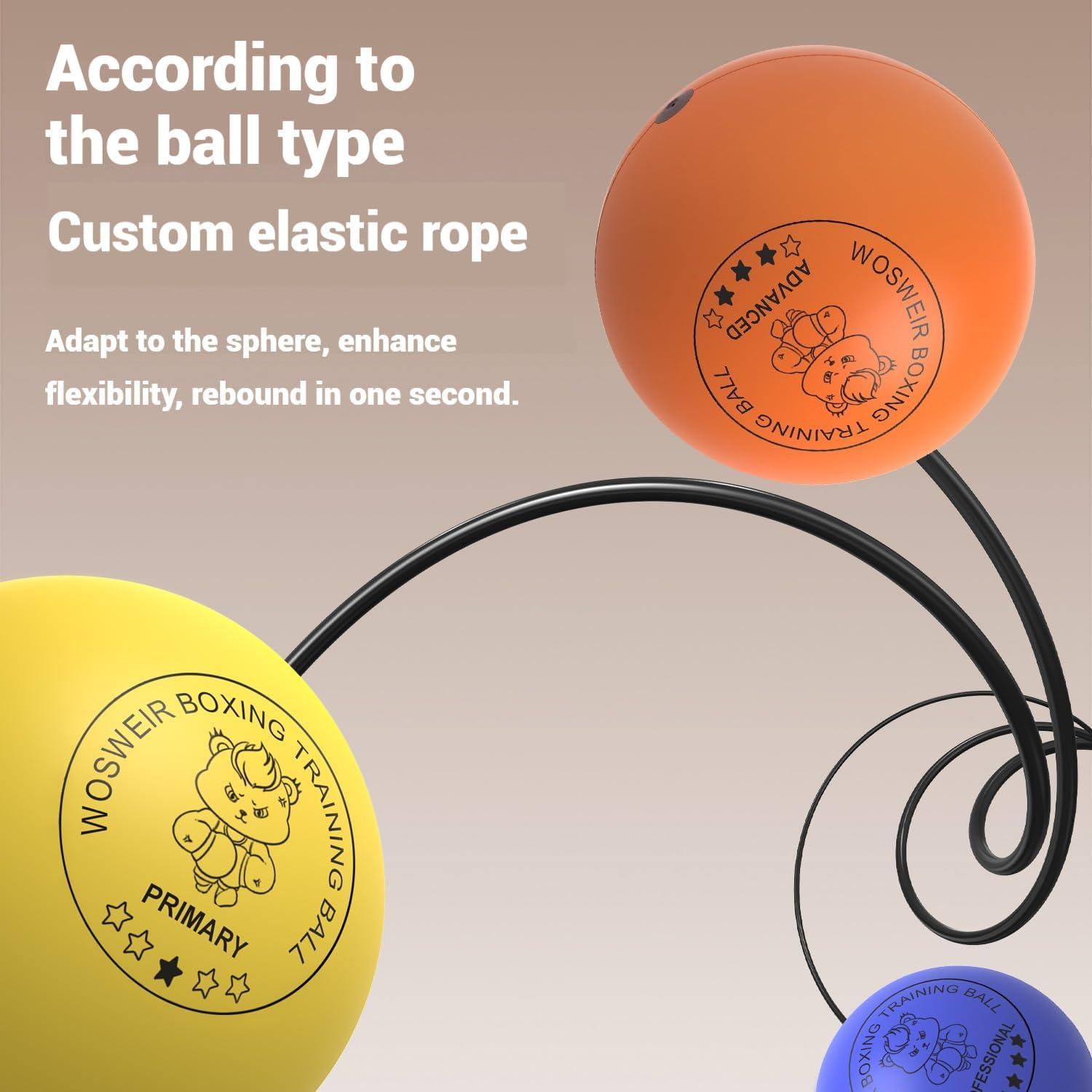 Bola de Boxeo de Reflexión WOSWEIR BO0029 - Entrenamiento Agilidad y Coordinación