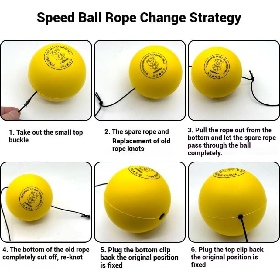 Bola de Boxeo de Reflexión WOSWEIR BO0029 - Entrenamiento Agilidad y Coordinación