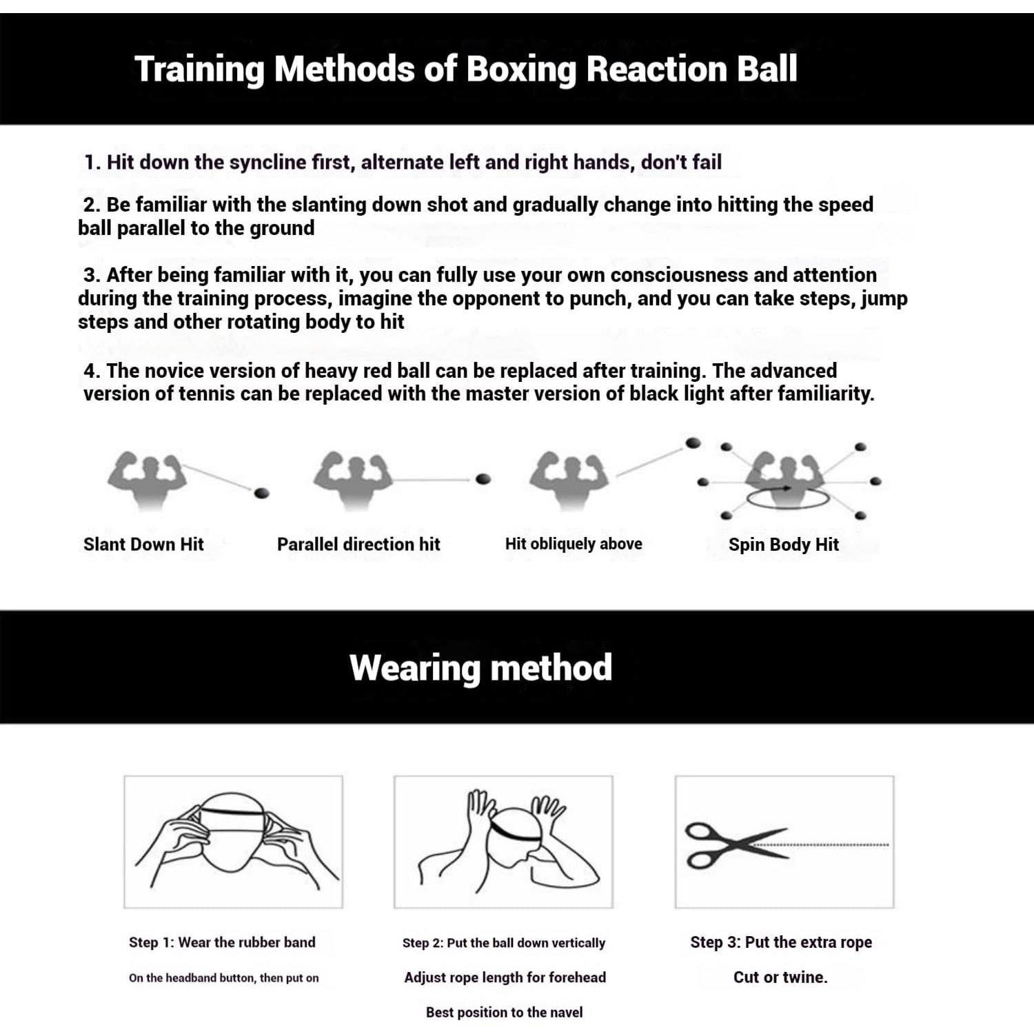Bola de Boxeo de Reflexión WOSWEIR BO0029 - Entrenamiento Agilidad y Coordinación
