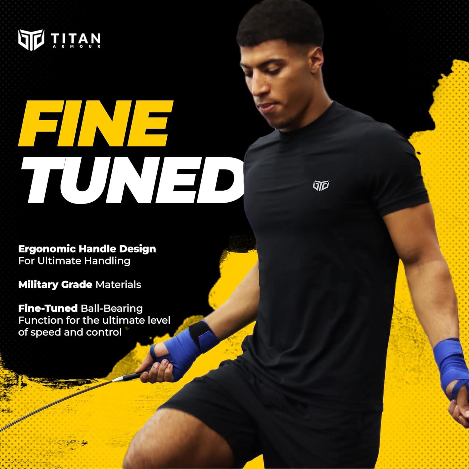 Cuerda de Velocidad Titan Armour Ajustable para Fitness 320 cm