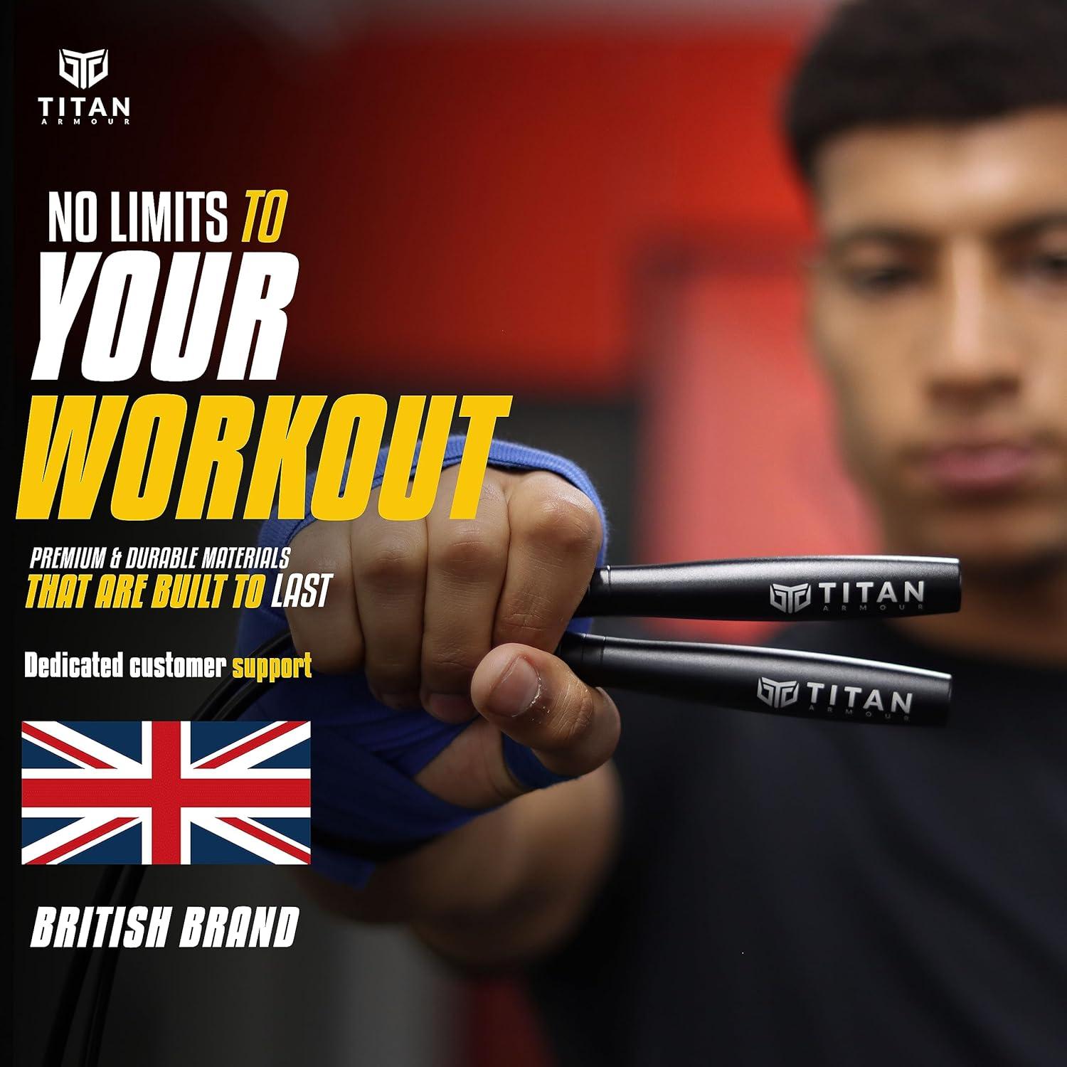 Cuerda de Velocidad Titan Armour Ajustable para Fitness 320 cm