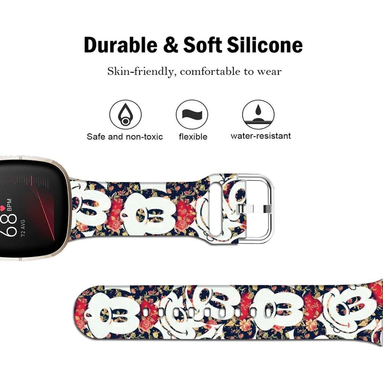 Correa de Silicona Suave para Fitbit Sense/Sense 2/Versa 3/4