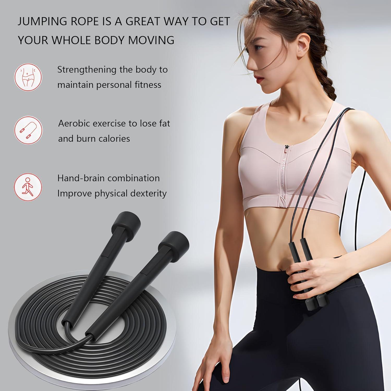 Cuerda de Saltar Ajustable GSMIEY para Niños 8-12 Años