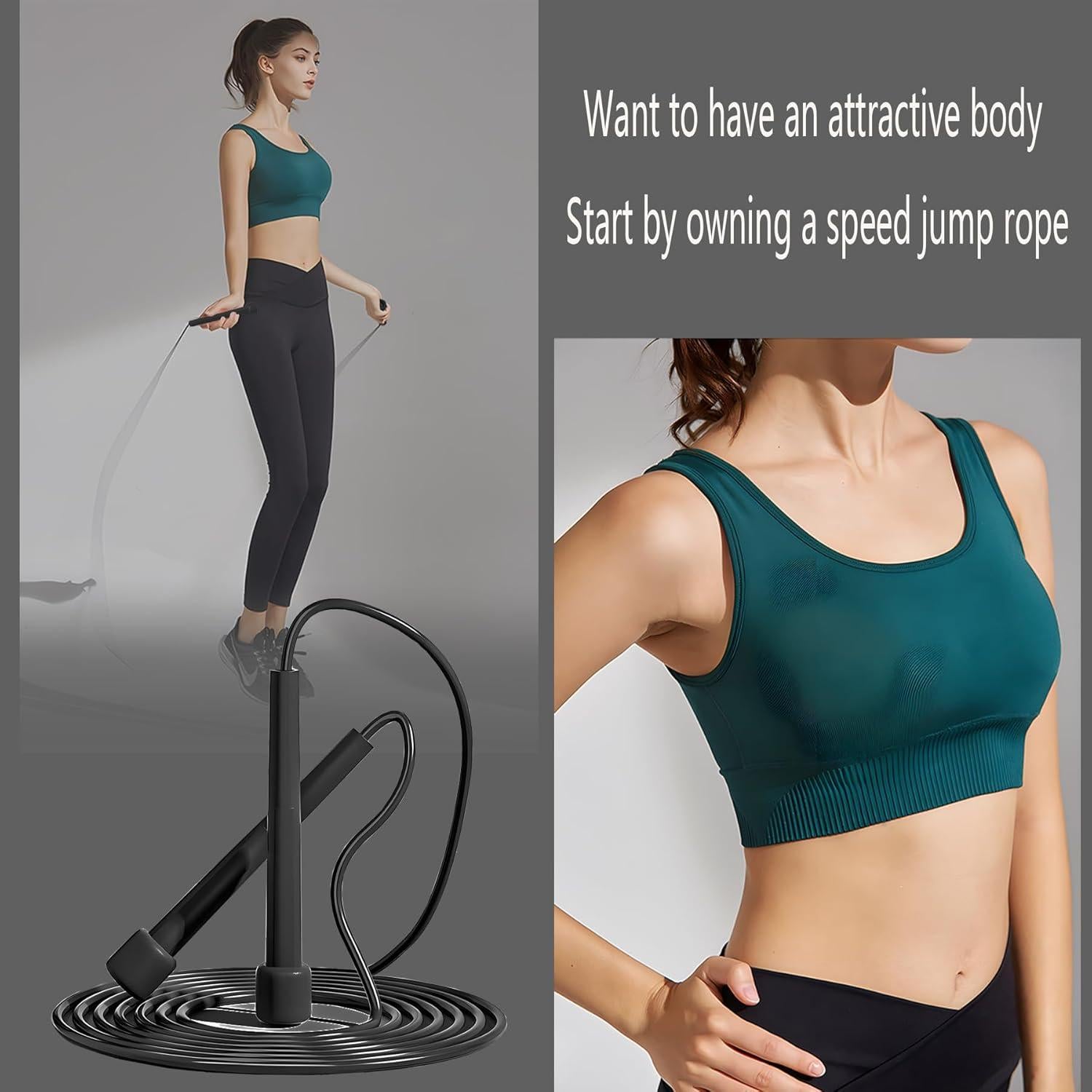 Cuerda de Saltar Ajustable GSMIEY para Niños 8-12 Años