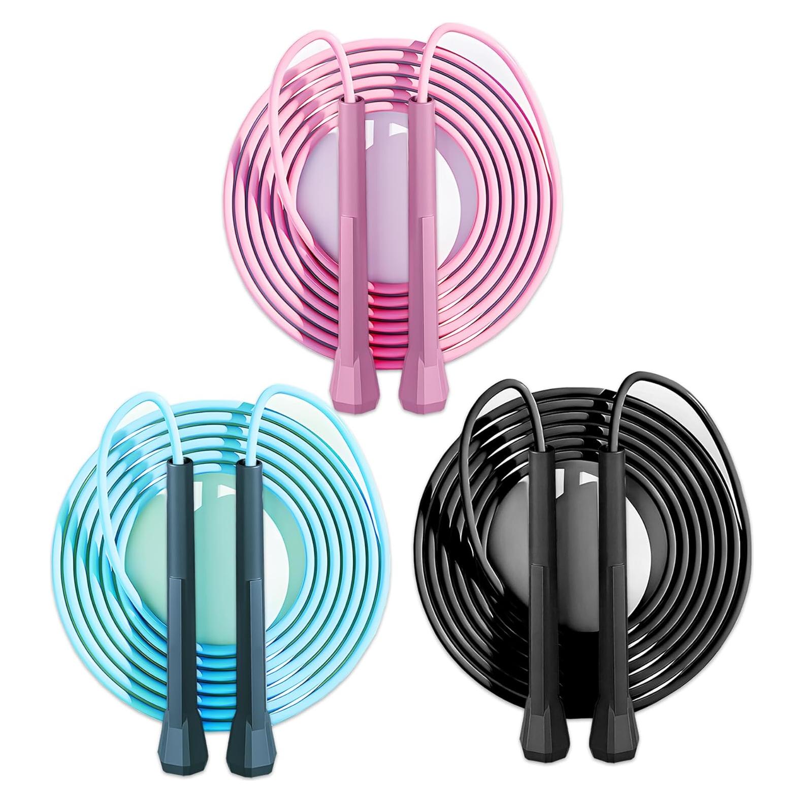 Cuerda de Saltar Ajustable GSMIEY para Niños y Adultos - PVC