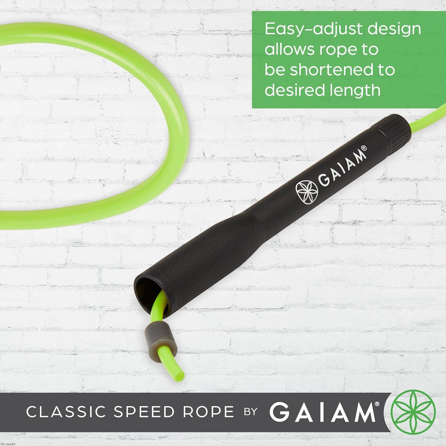 Cuerda de Saltar Gaiam Ajustable 2.74m para Fitness Unisex