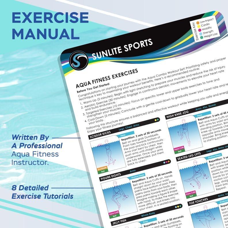 Conjunto de Ejercicio Acuático Sunlite Sports 6 Piezas