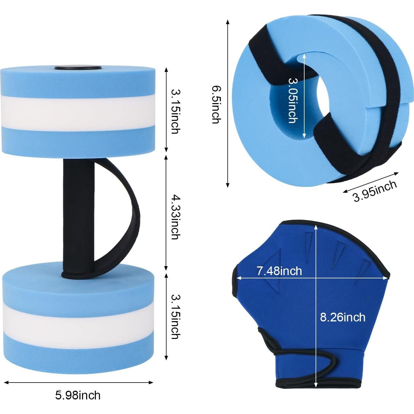 Set de Ejercicio Acuático NEAGLORY 6 Piezas Fitness Piscina