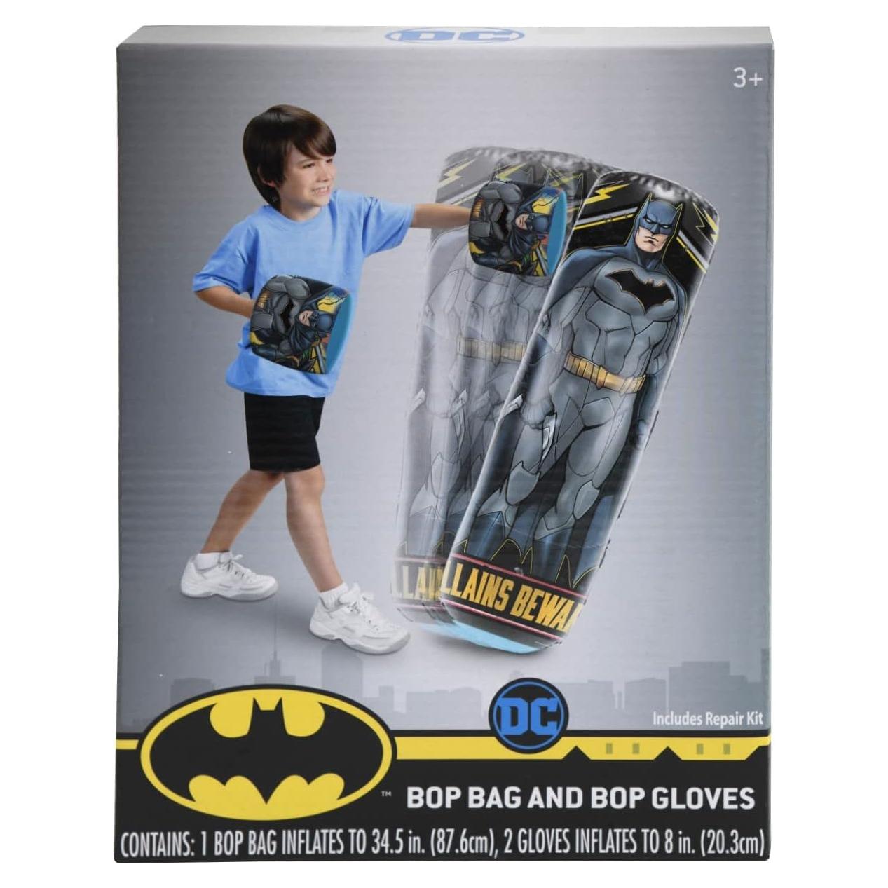 Saco de Boxeo Inflable Batman con Guantes para Niños 87.6cm
